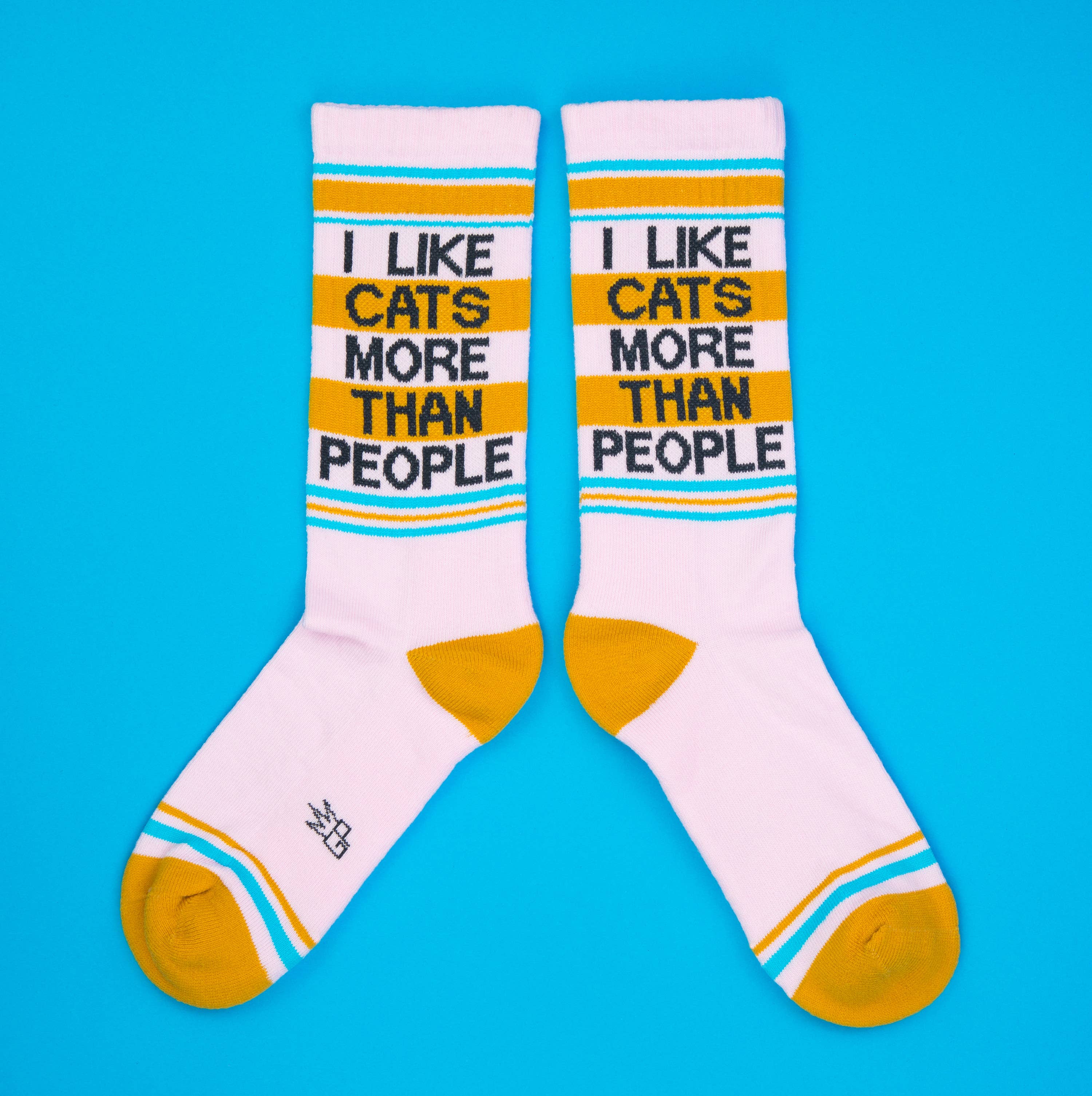 Gumball Poodle Gym Socks 'I Like Cats More Than People' - Image 5