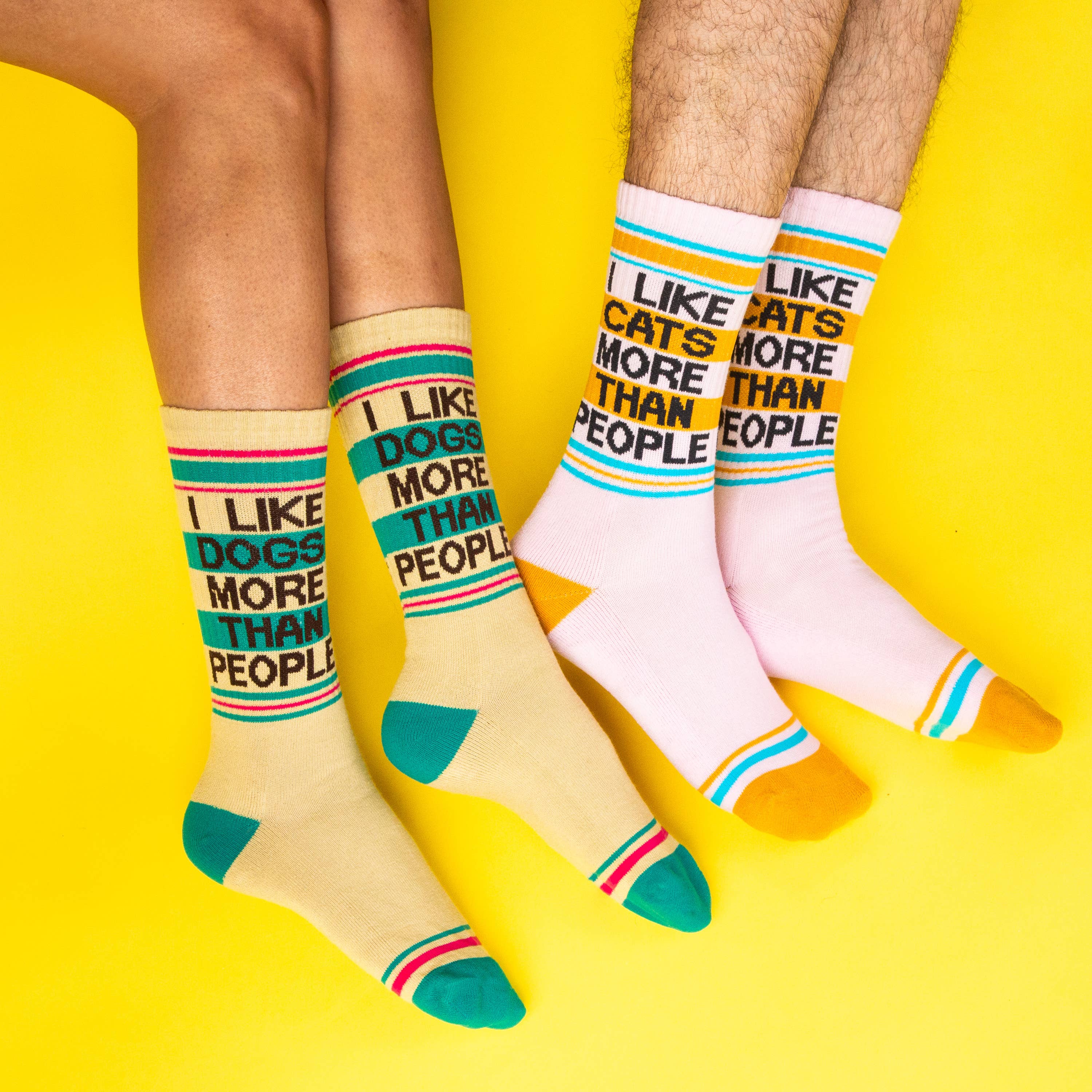 Gumball Poodle Gym Socks 'I Like Cats More Than People' - Image 9