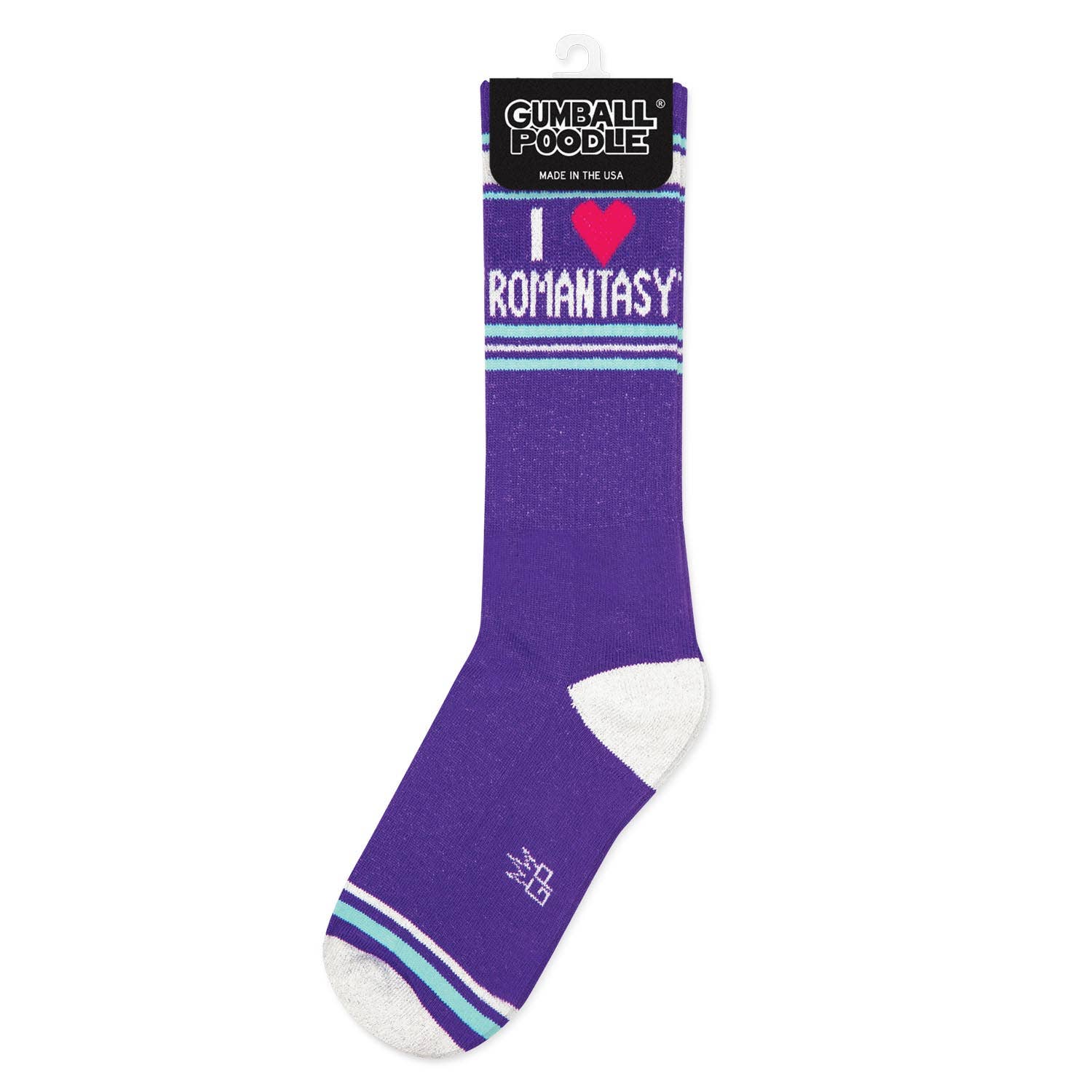 Gumball Poodle Gym Socks 'I ❤️ Romantasy' - Image 3