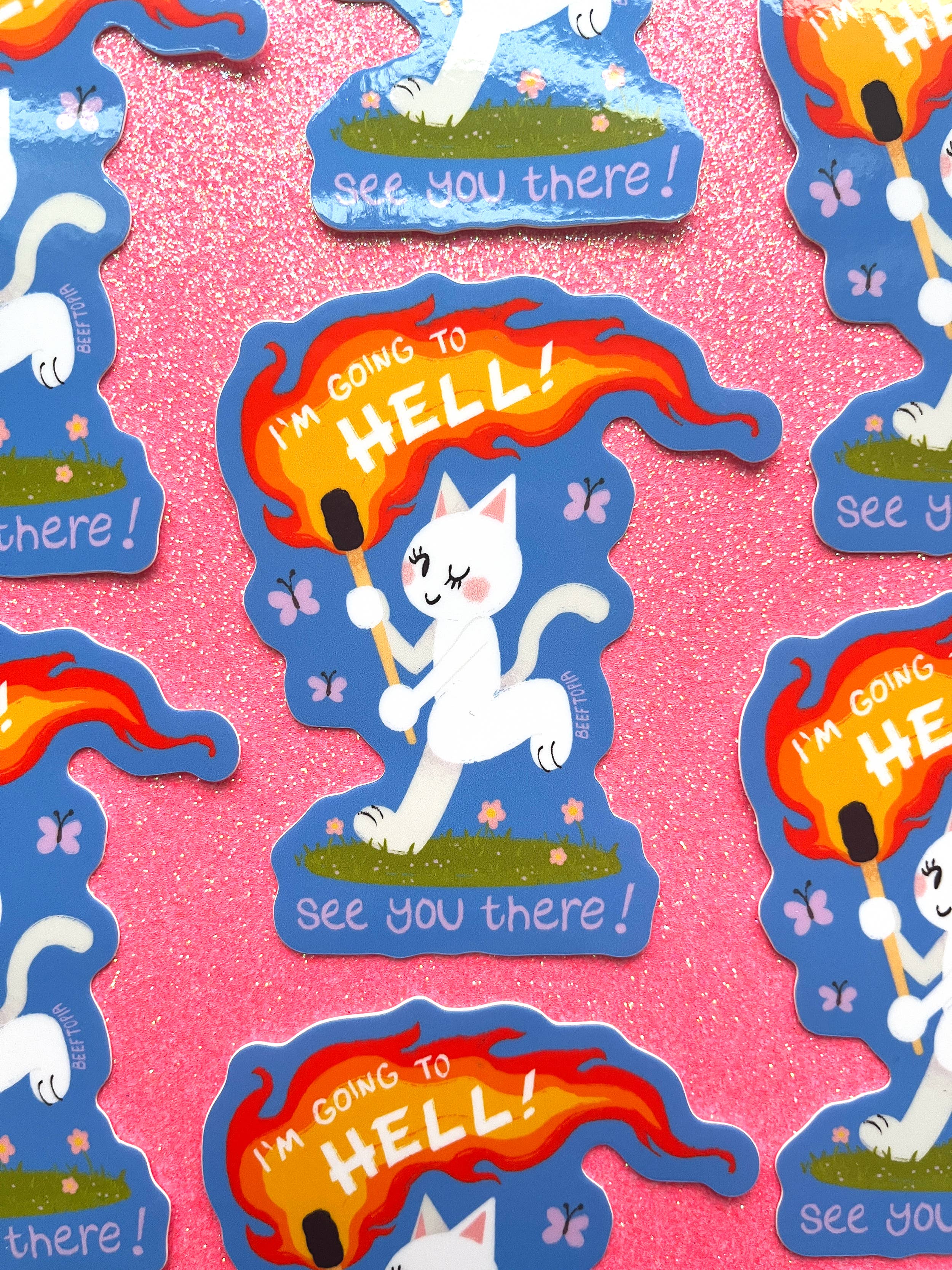 I'm Going to Hell! See You There! - Sticker - Image 4