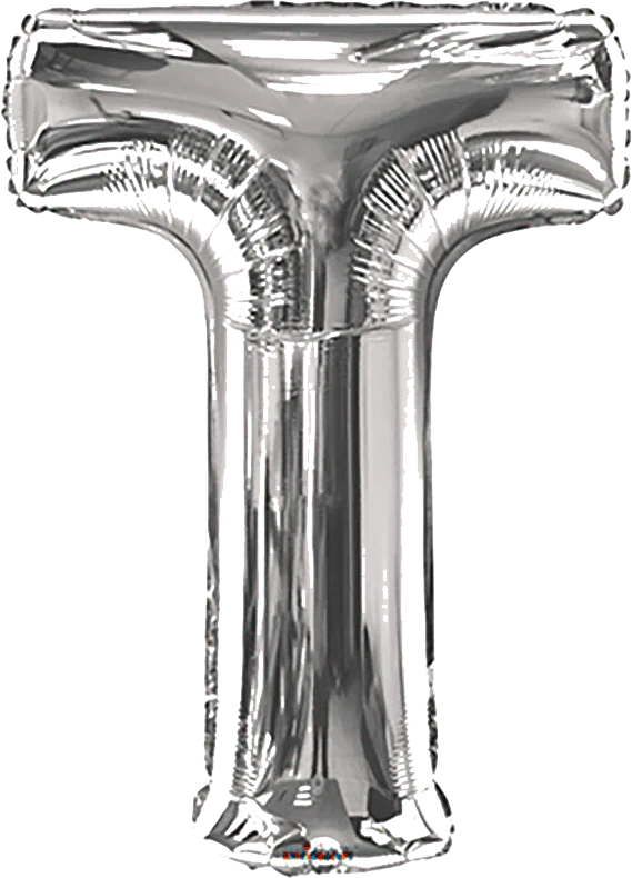 34" Jumbo Silver Foil Letter Balloon - Image 20