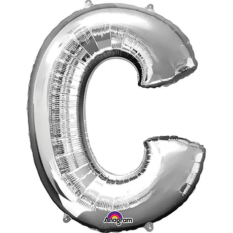 34" Jumbo Silver Foil Letter Balloon - Image 3