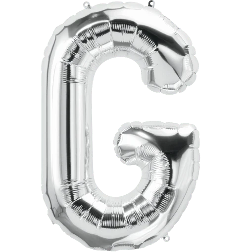 34" Jumbo Silver Foil Letter Balloon - Image 7