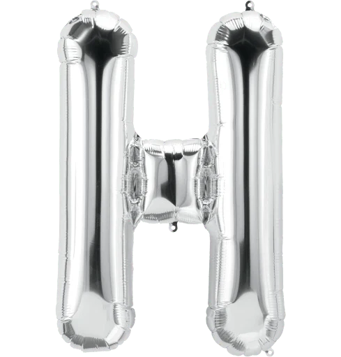 34" Jumbo Silver Foil Letter Balloon - Image 8