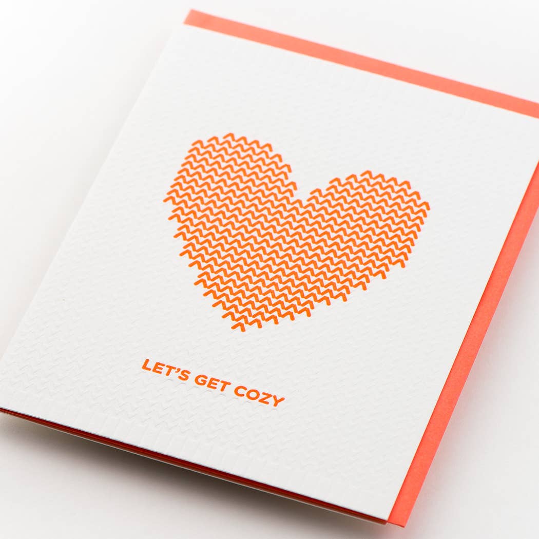 Knit Heart Cozy Love/Anniversary Card - Image 4