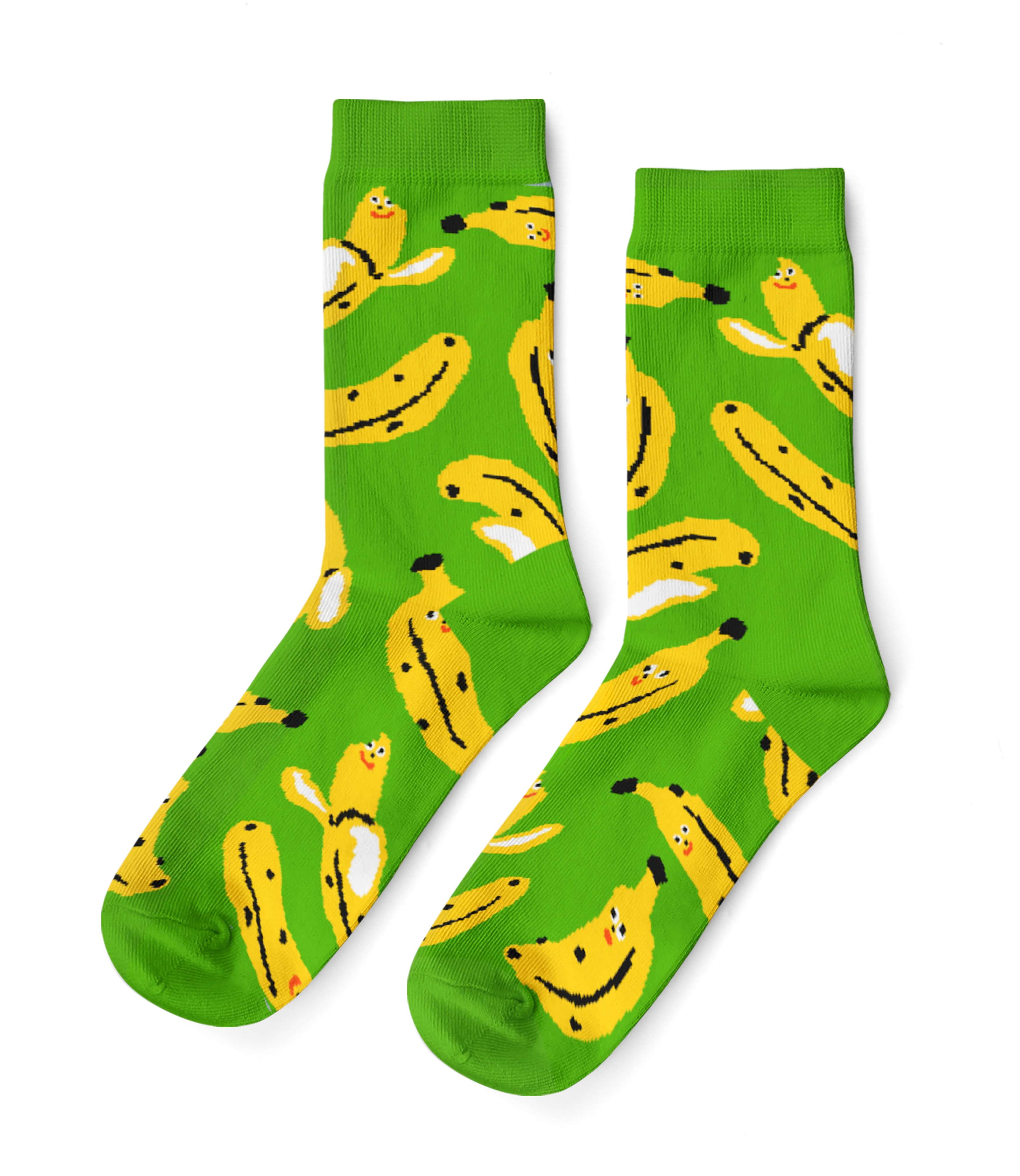 Yellow Owl + Kristina Micotti Small Crew Socks - Banana