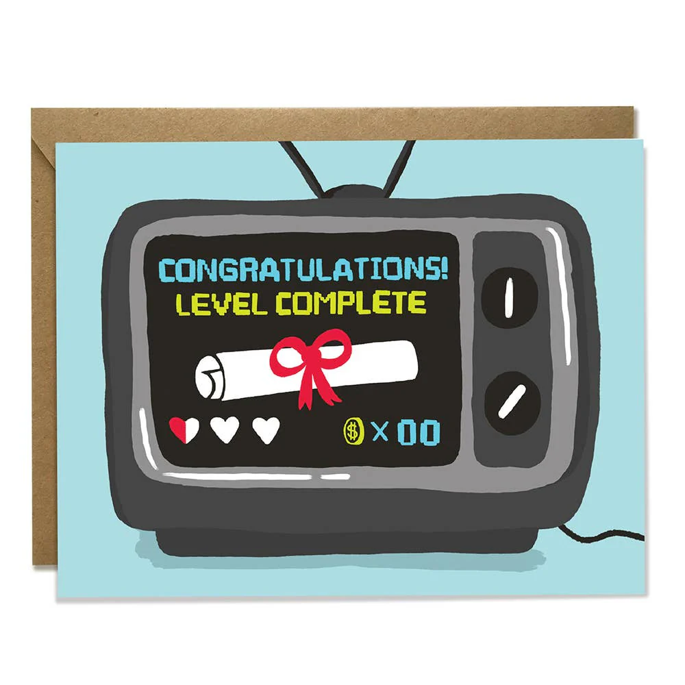Level Complete Graduation Card
