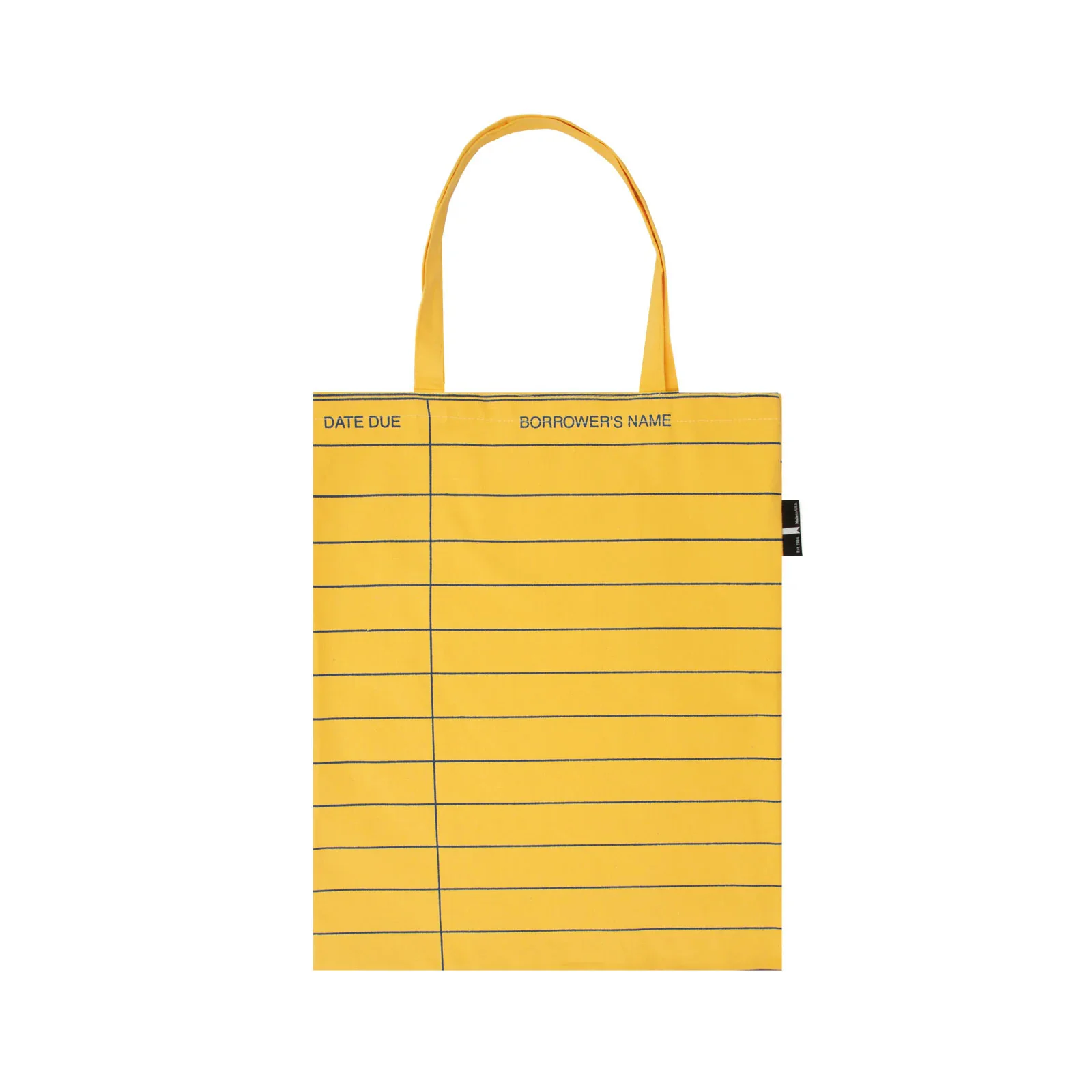 Library Card Tote Bag - Yellow - Image 2