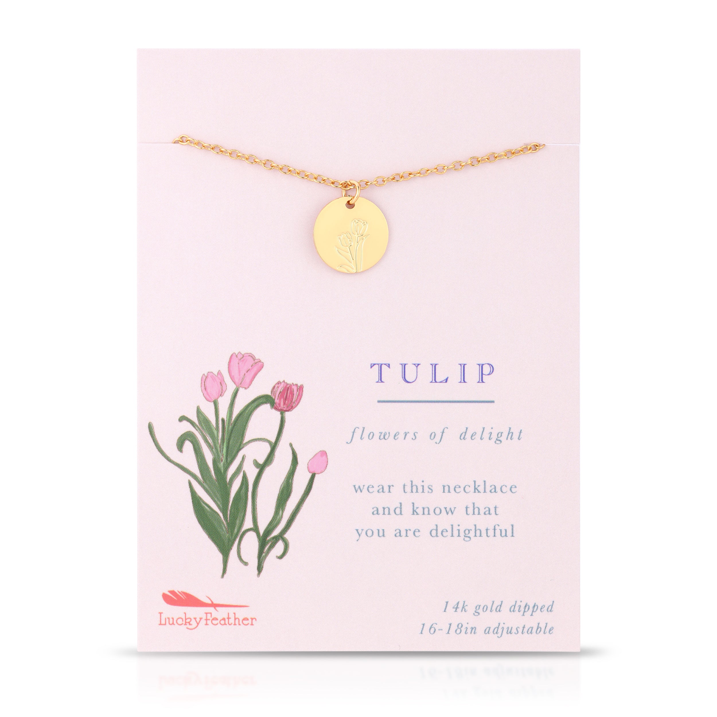 Lucky Feather Botanical Necklace