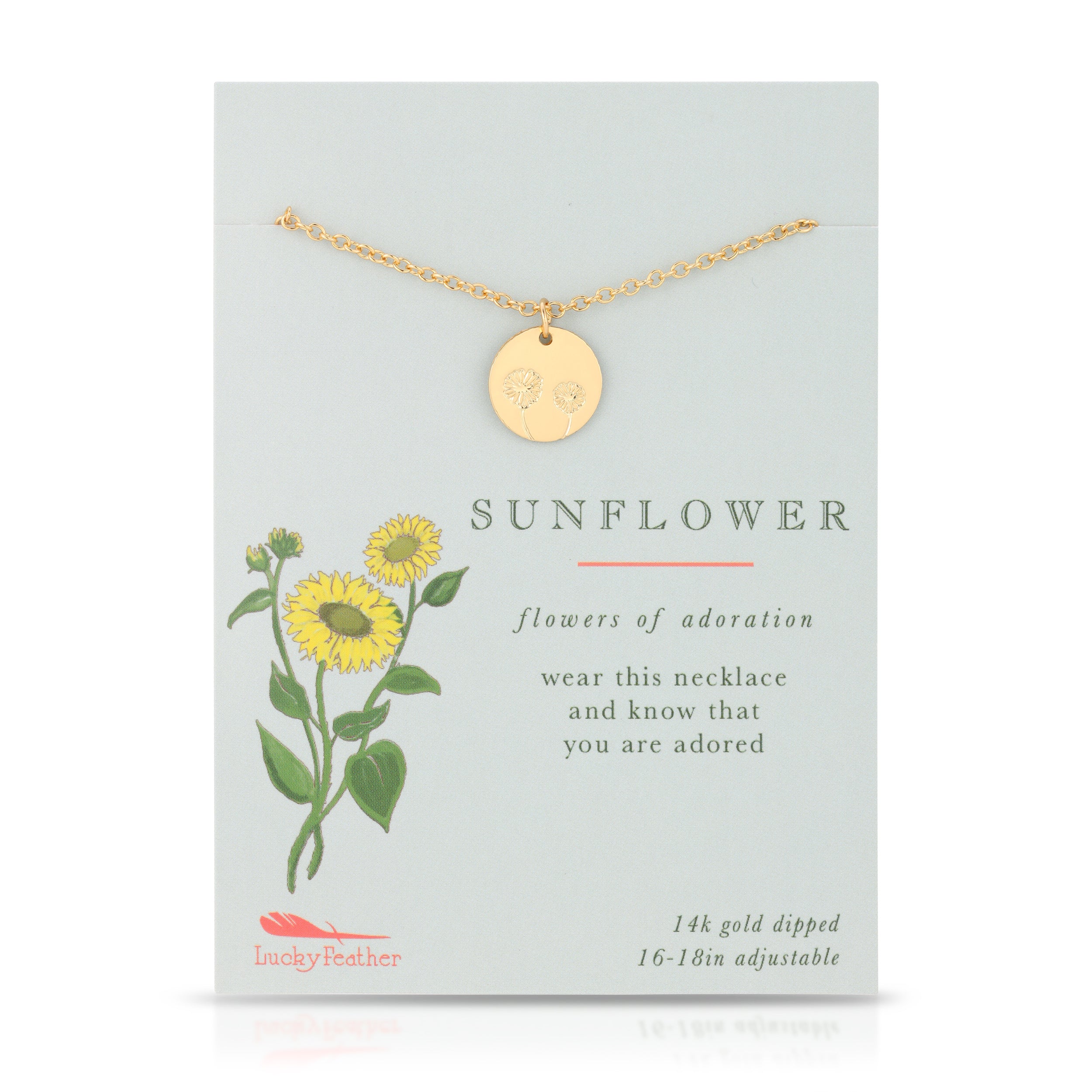 Lucky Feather Botanical Necklace - Image 2
