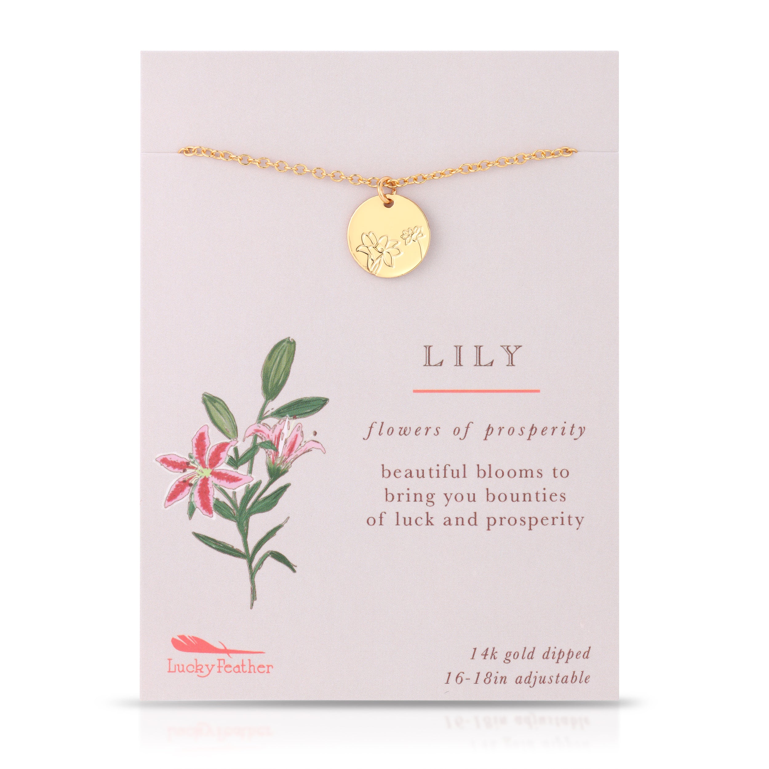Lucky Feather Botanical Necklace - Image 3