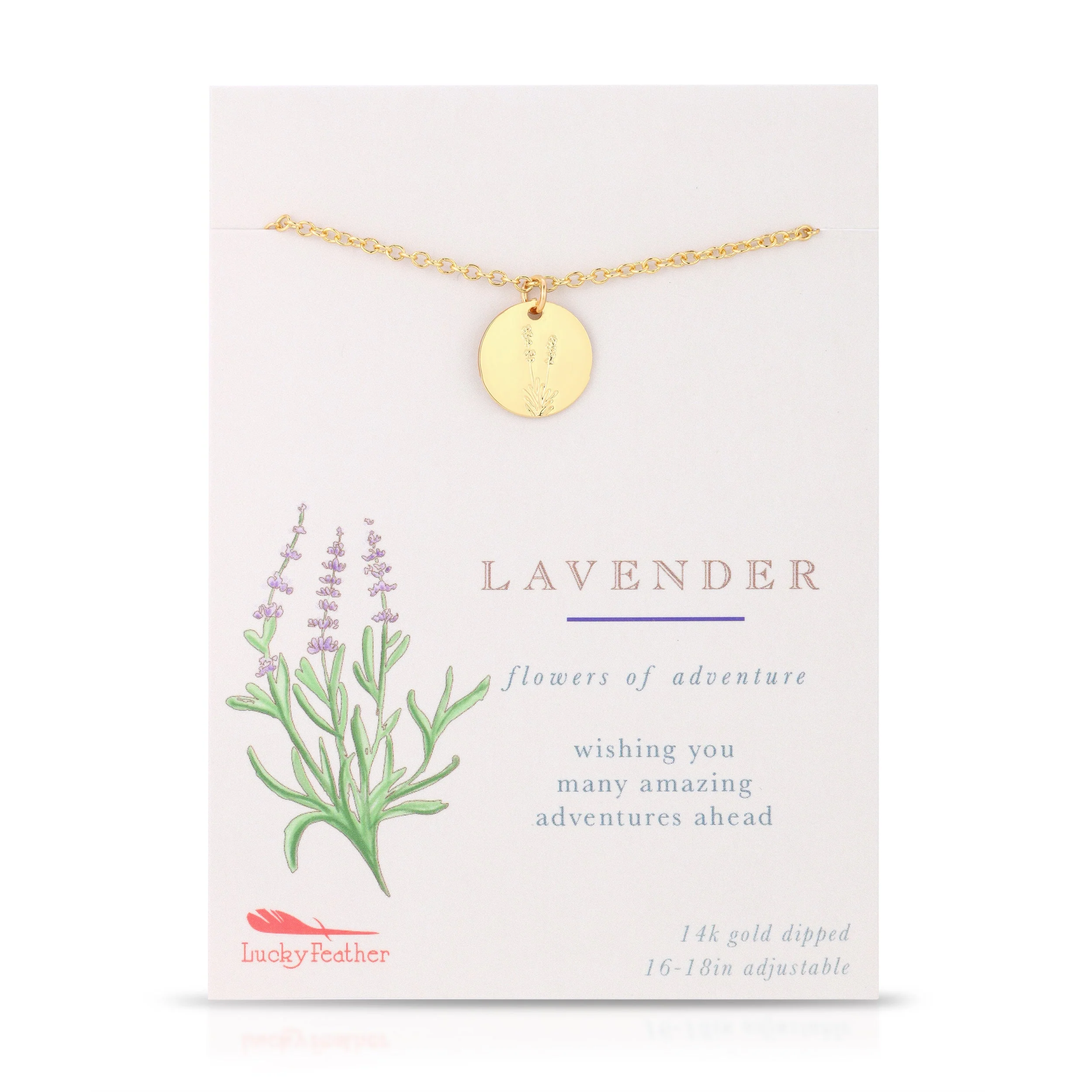Lucky Feather Botanical Necklace - Image 4