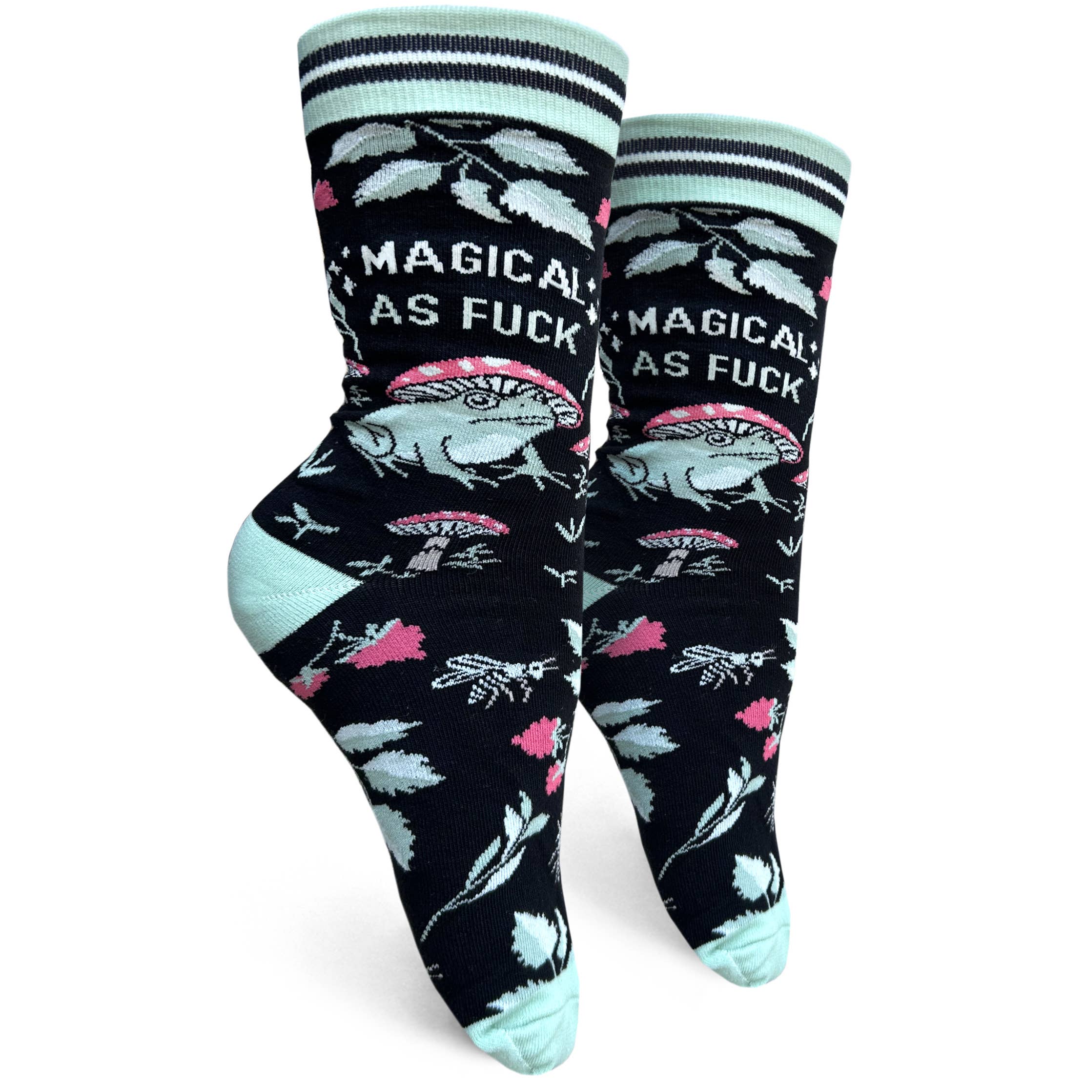 Groovy Things Co. Women's Crew Socks 'Magical as Fuck'