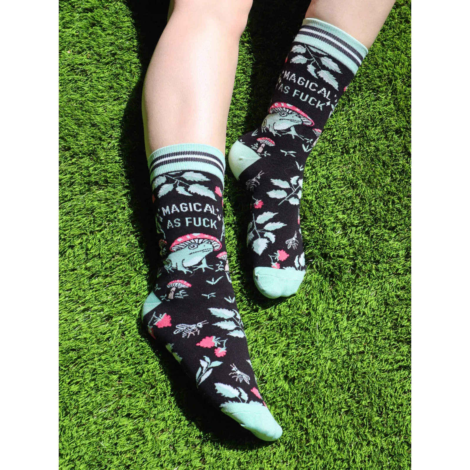 Groovy Things Co. Women's Crew Socks 'Magical as Fuck' - Image 2