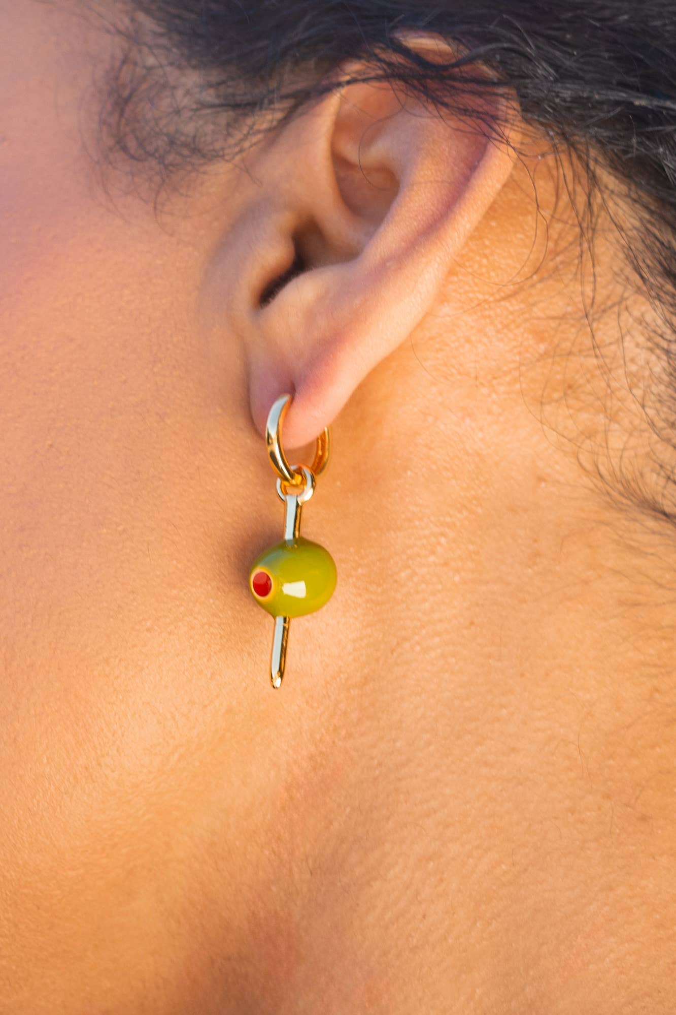 Make it Dirty Hoops - 18K Gold Plated - Image 6