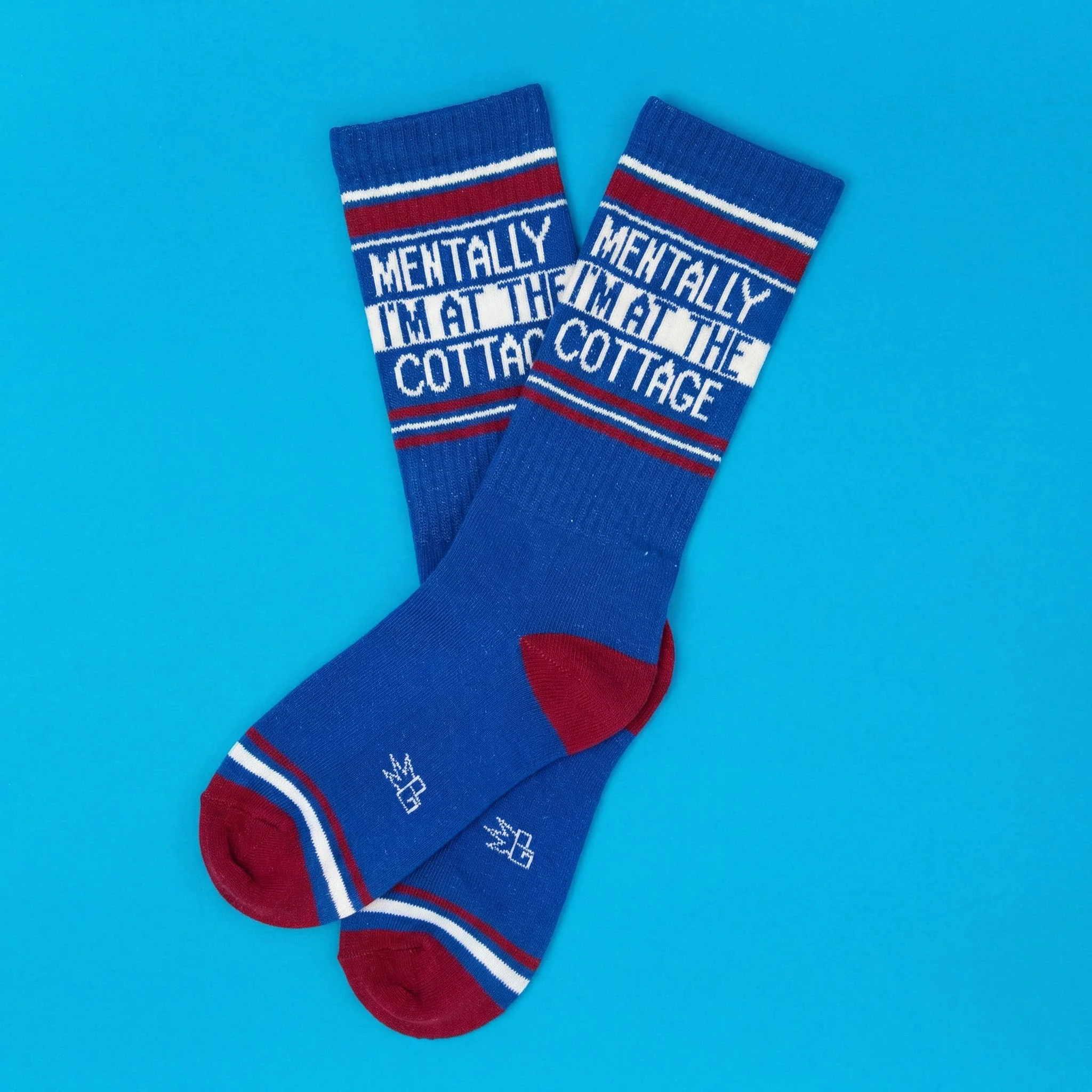 Gumball Poodle Gym Socks 'Mentally I'm at the Cottage' - Image 2