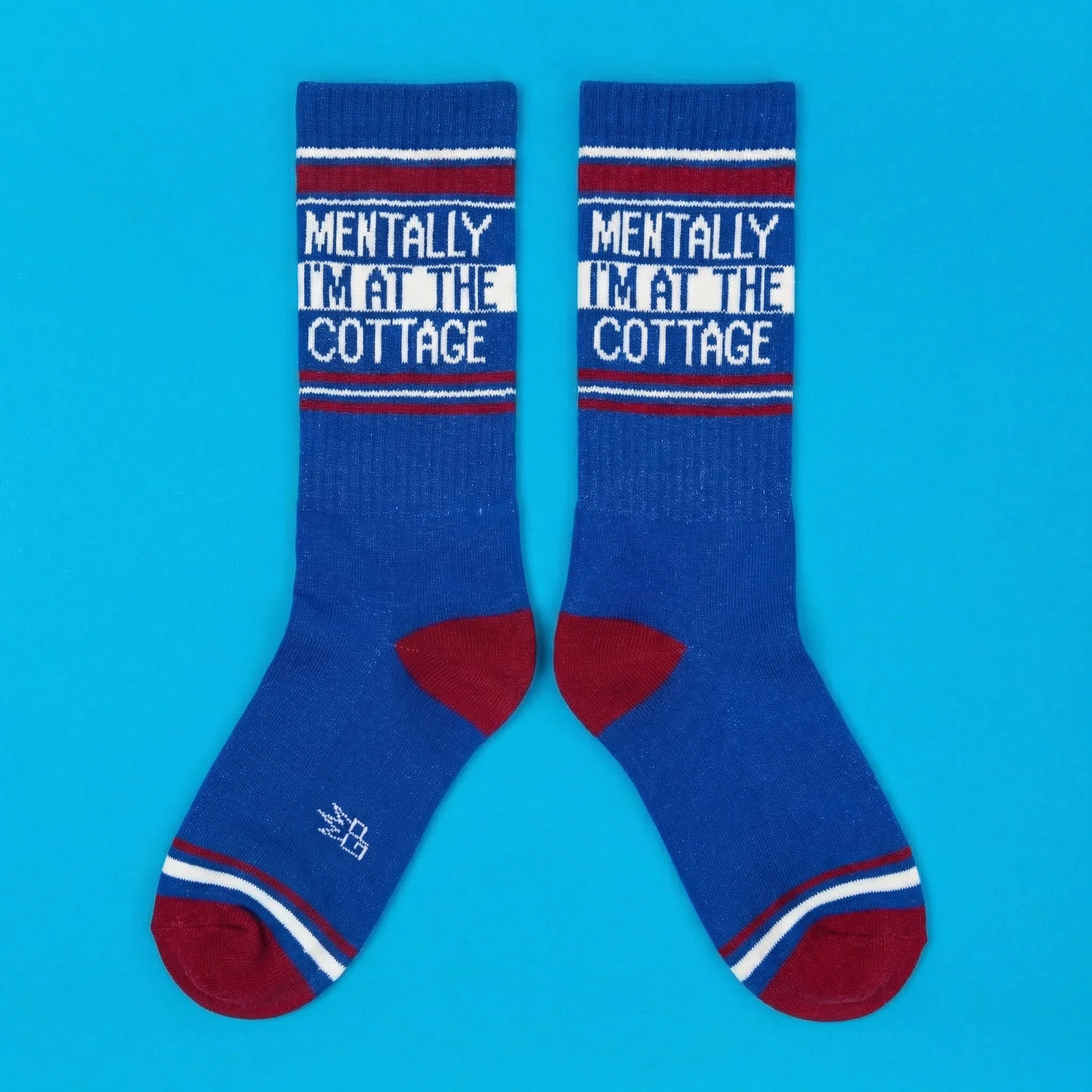 Gumball Poodle Gym Socks 'Mentally I'm at the Cottage' - Image 5
