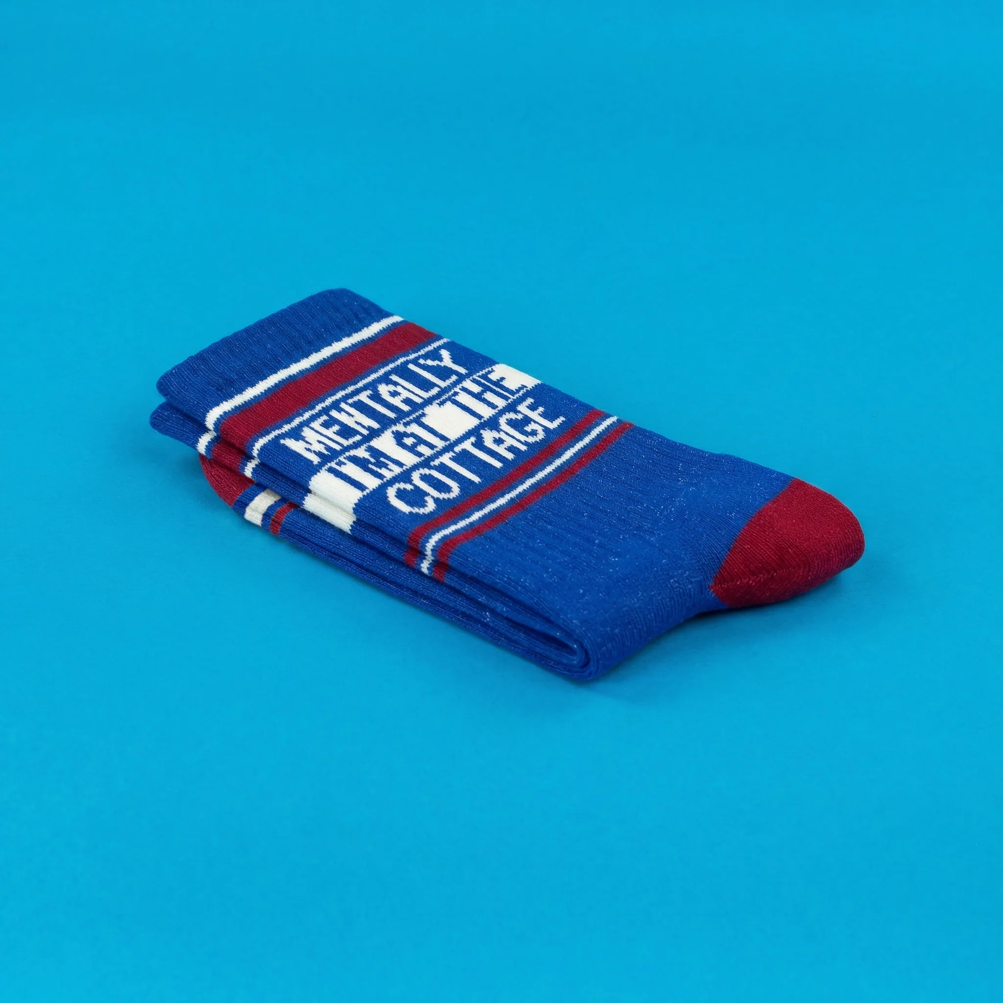 Gumball Poodle Gym Socks 'Mentally I'm at the Cottage' - Image 6