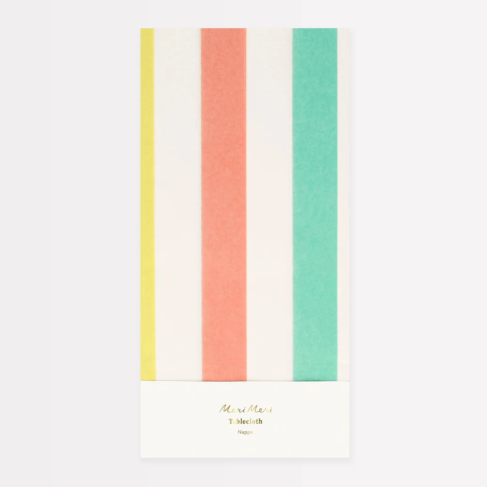 Meri Meri Multi Striped Paper Tablecloth - Image 2