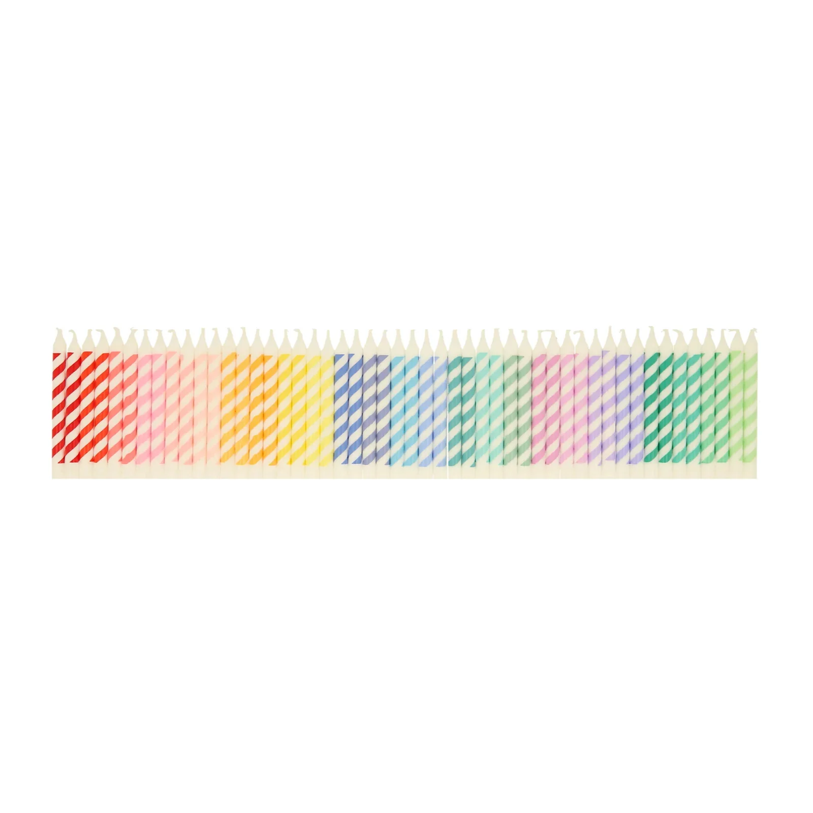 Meri Meri Rainbow Stripe Mini Candles - Image 2