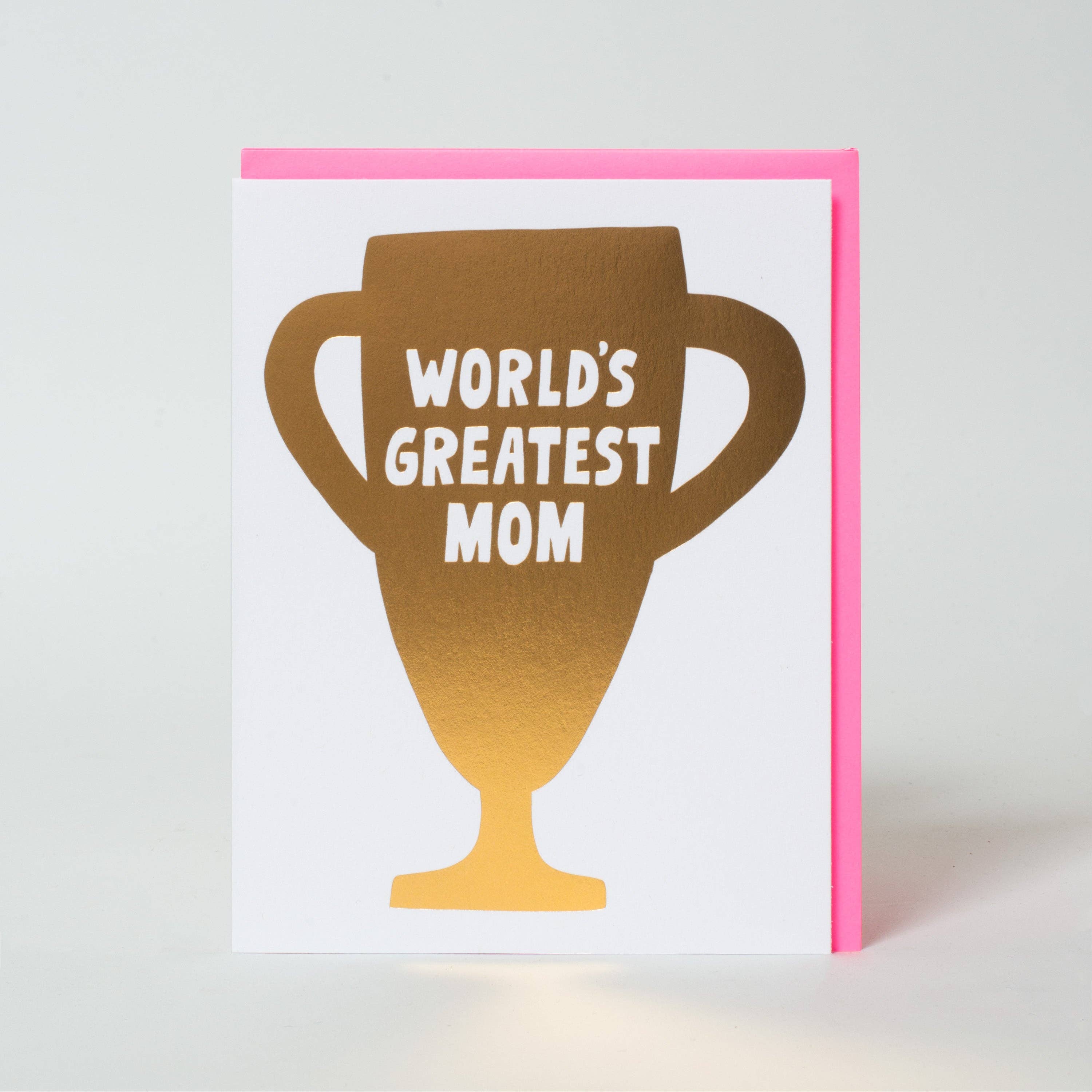 Mother's Day Card - Gold Trophy