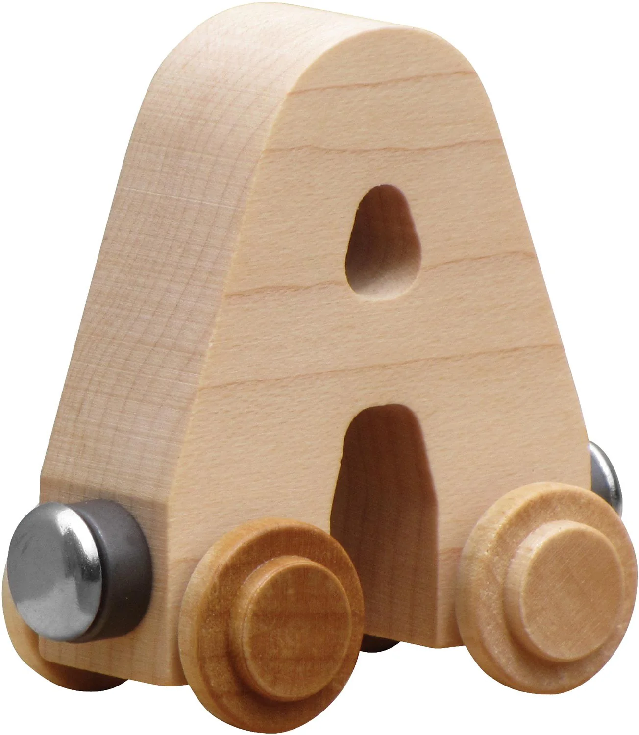 NameTrains Clear Finish Wooden Letter Car - Image 3