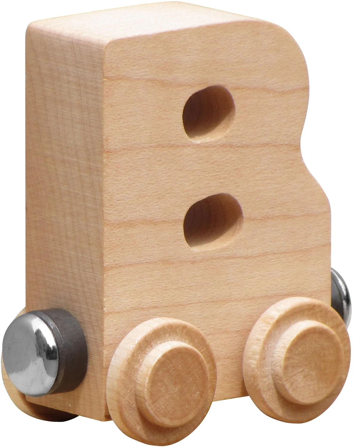 NameTrains Clear Finish Wooden Letter Car - Image 4