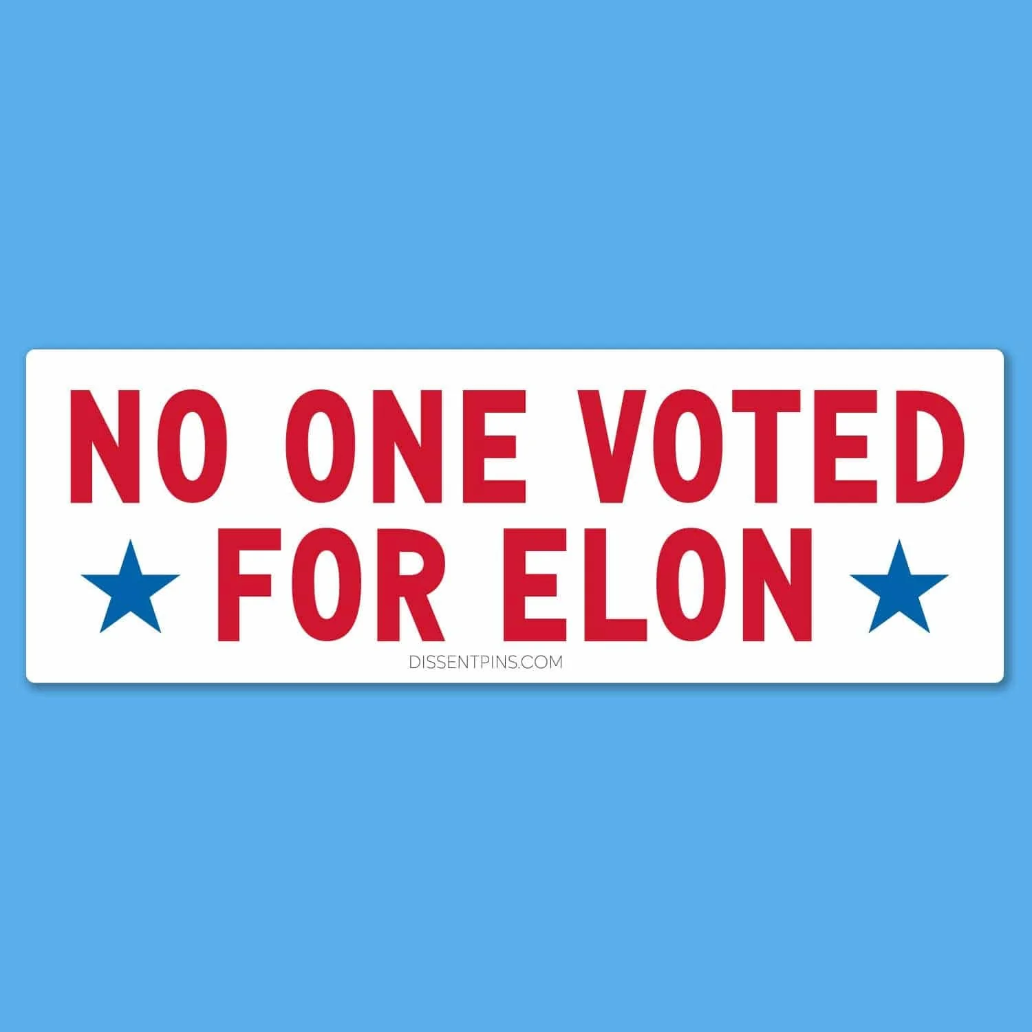 No One Voted for Elon Car Magnet
