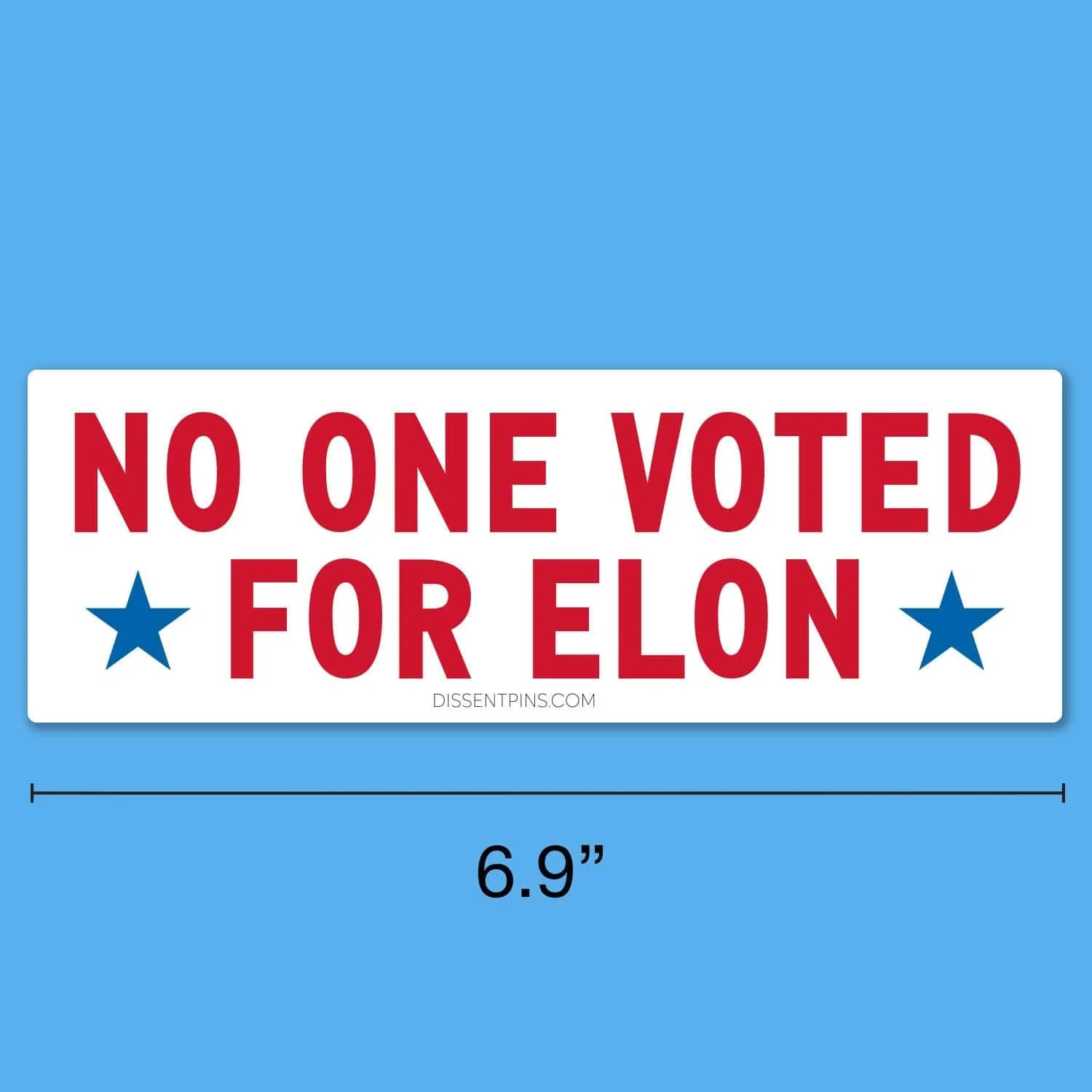 No One Voted for Elon Car Magnet - Image 2