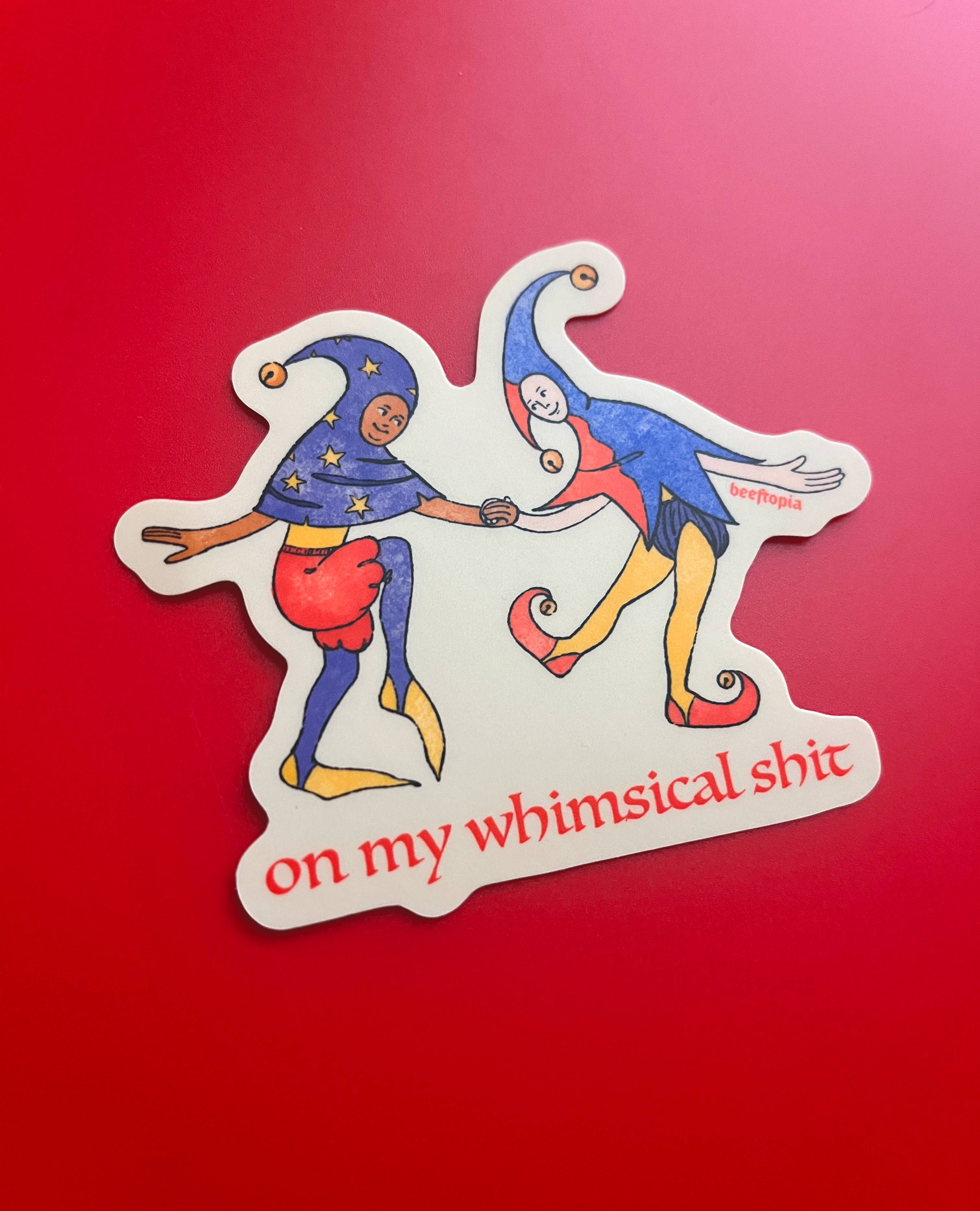 On My Whimsical Shit Medieval - Sticker - Image 2