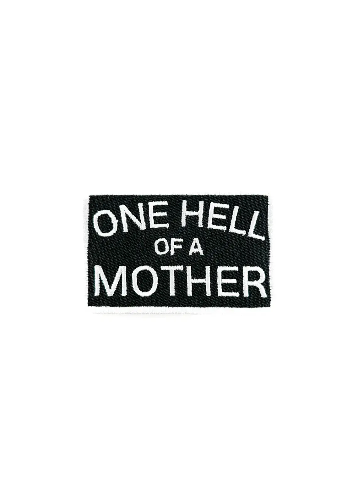 One Hell of a Mother Embroidered Iron-On Patch - Image 2