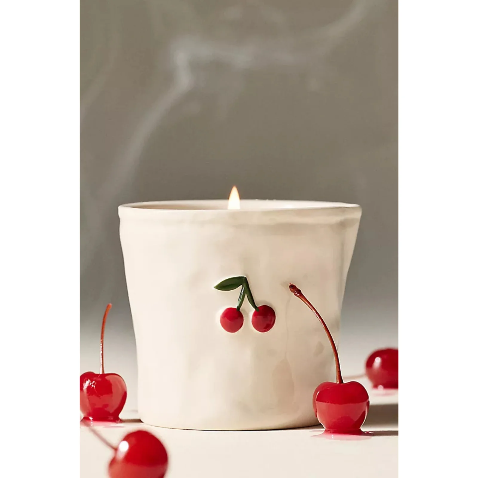 Paddywax Bistro Embossed Ceramic 8.0oz Candle -  Smoked Cherry - Image 2
