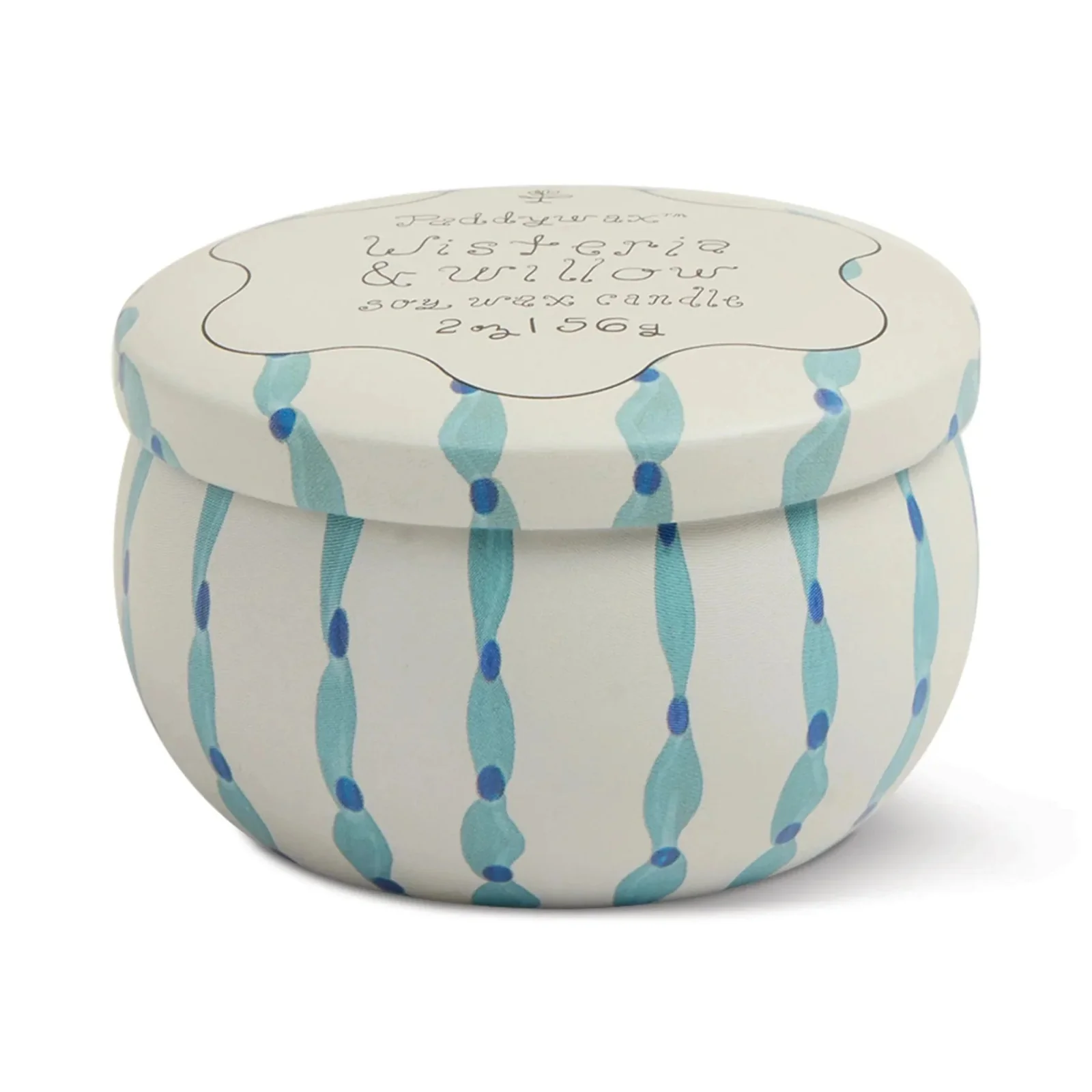 Paddywax Tulip 2oz. Printed Tin Candle - Wisteria & Willow - Image 3