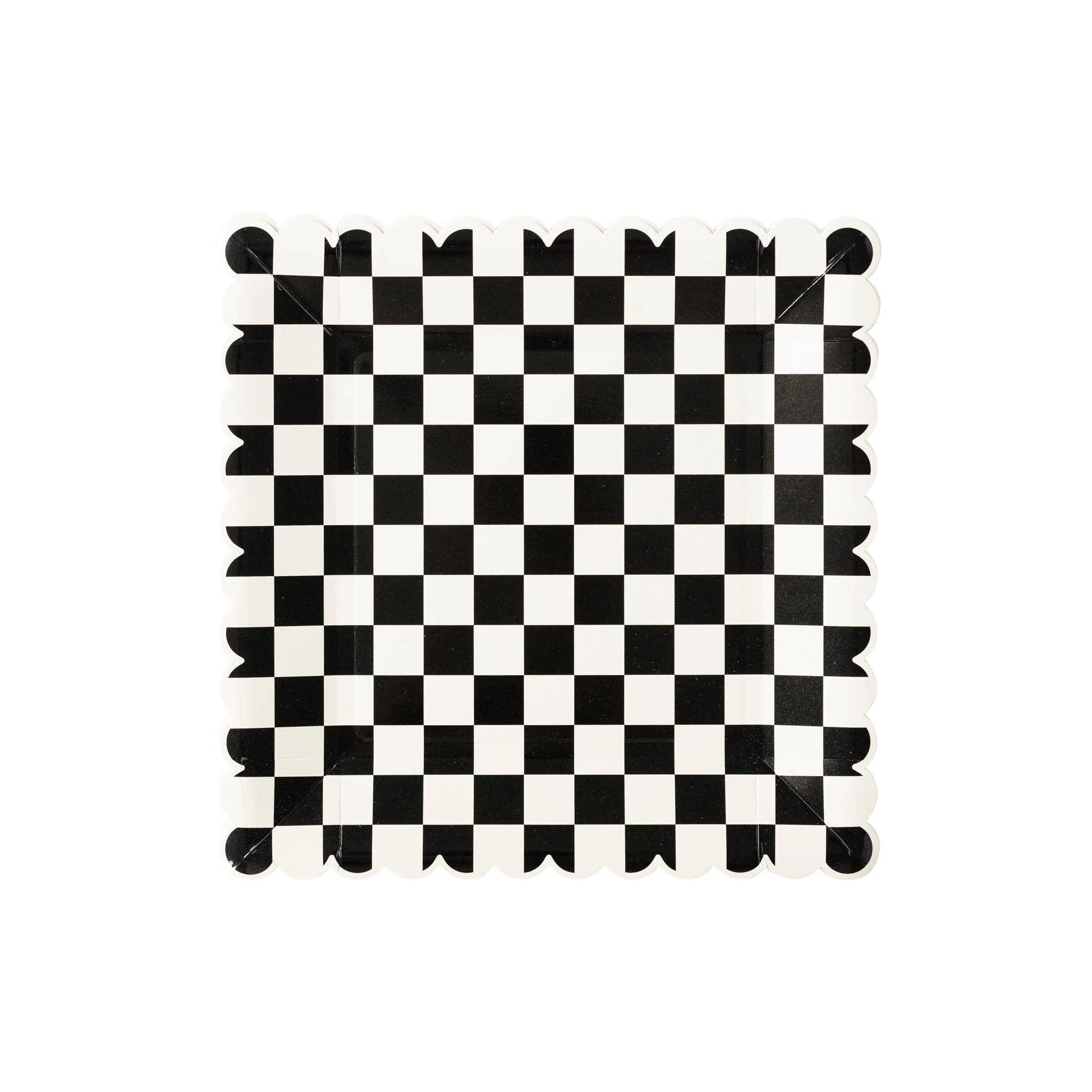 Checkered Paper Plates
