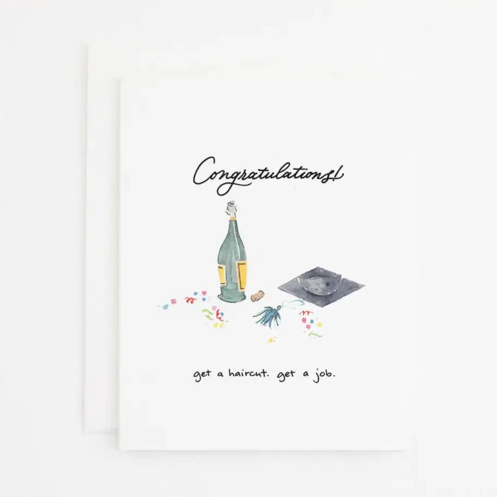Party Sally Graduation Card - Haircut & Job