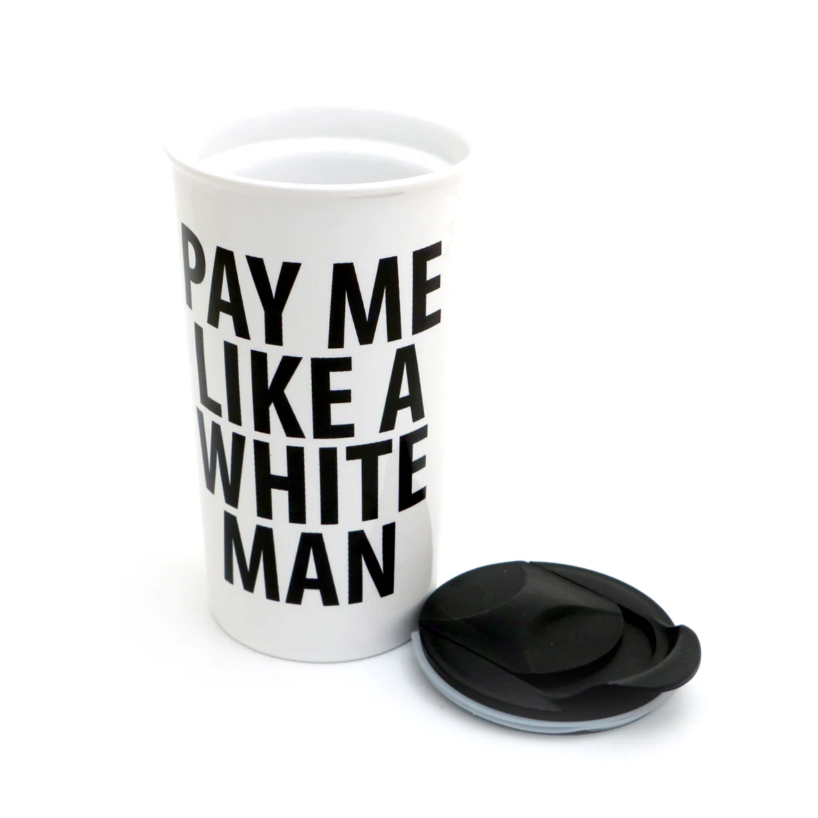 Pay Me Like a White Man, Feminist Travel mug - Image 2