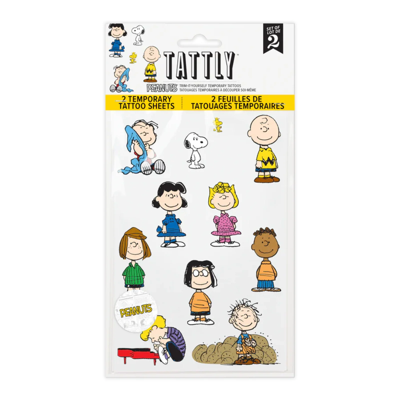 Peanuts Classic Character Tattoo Sheets - Image 4