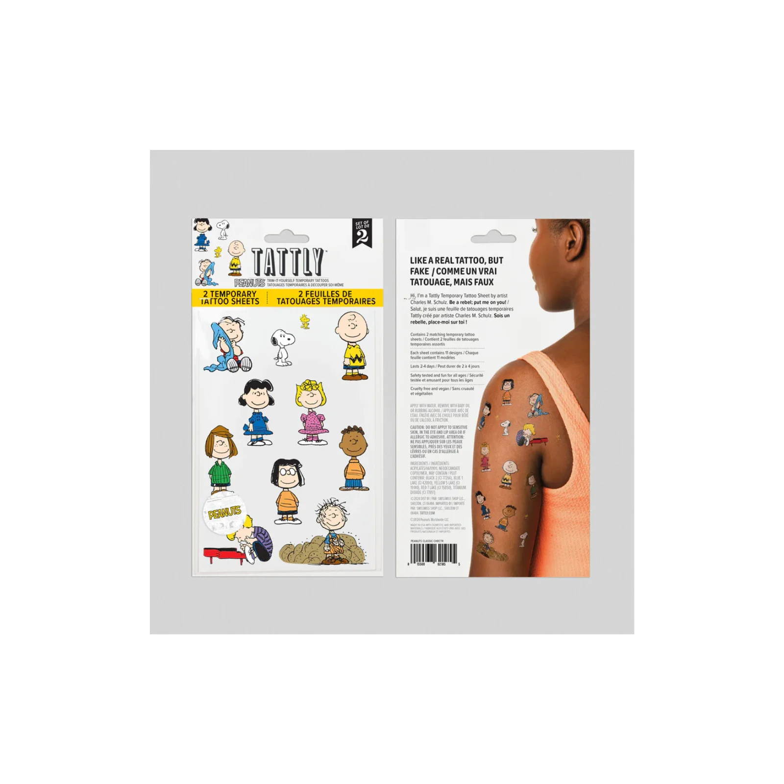 Peanuts Classic Character Tattoo Sheets - Image 5