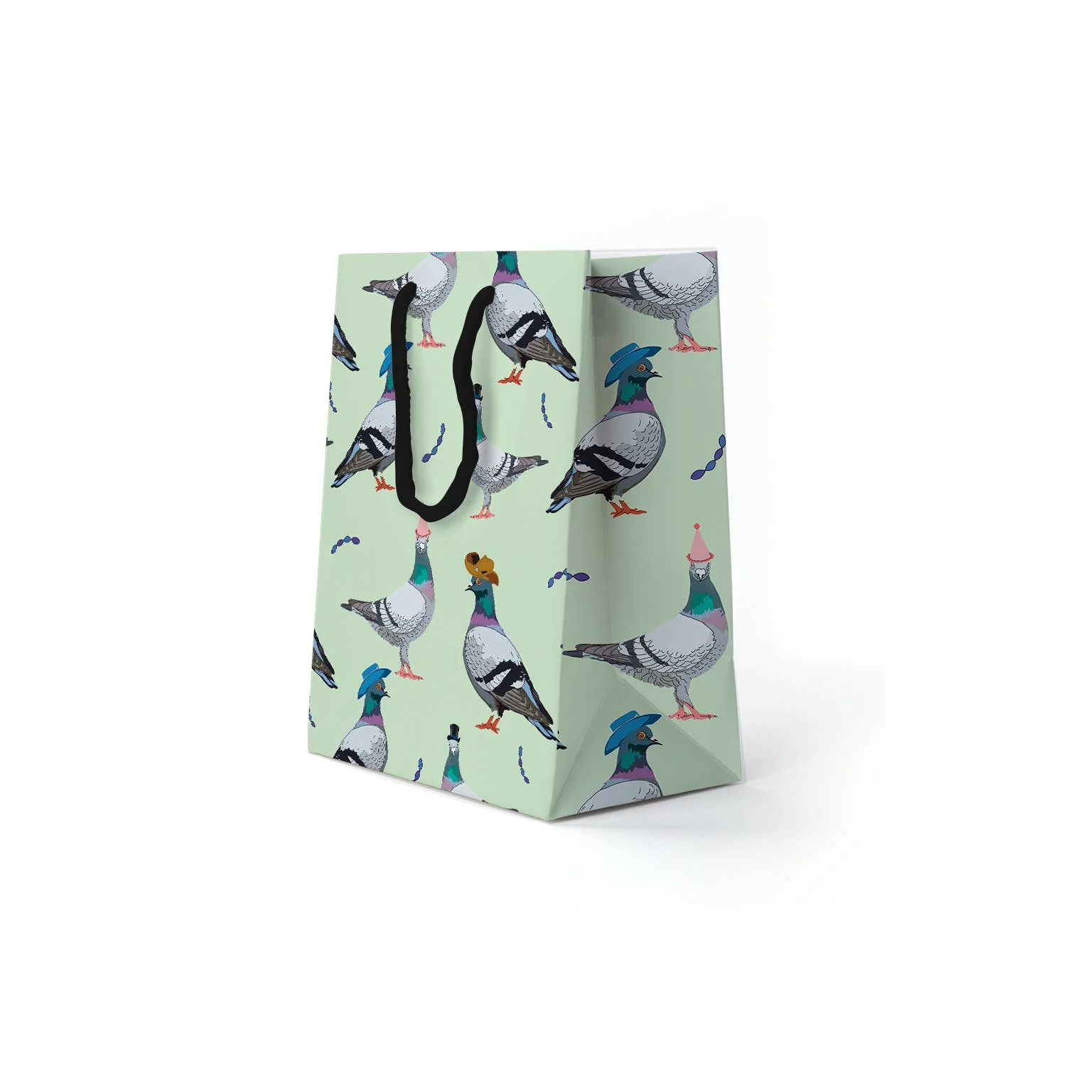 Drawn Goods Pigeon Party Gift Bag - Small