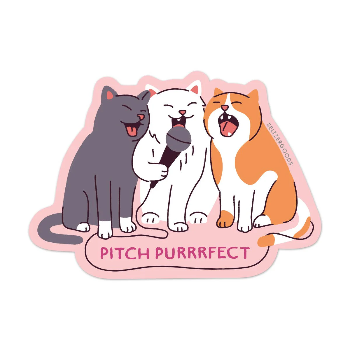 Pitch Purrfect Sticker