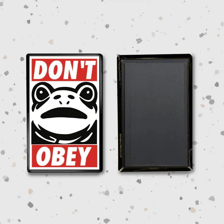 Portland Frog "Don't Obey" Magnet - Image 2