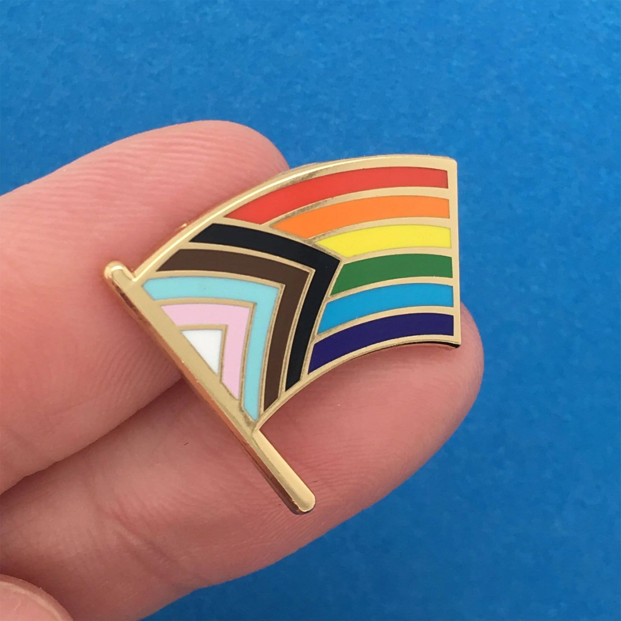 Progress Pride Flag Pin - Image 2