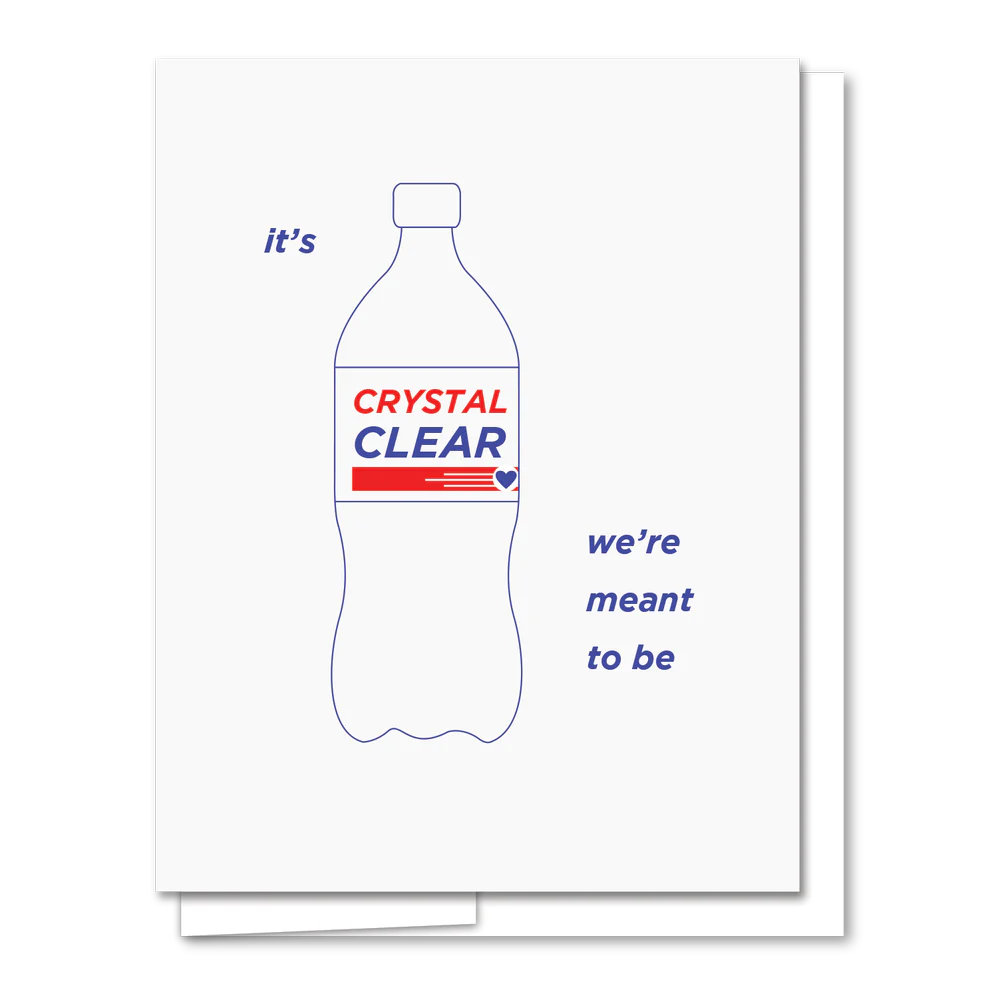 Crystal Clear Love/Anniversary Card