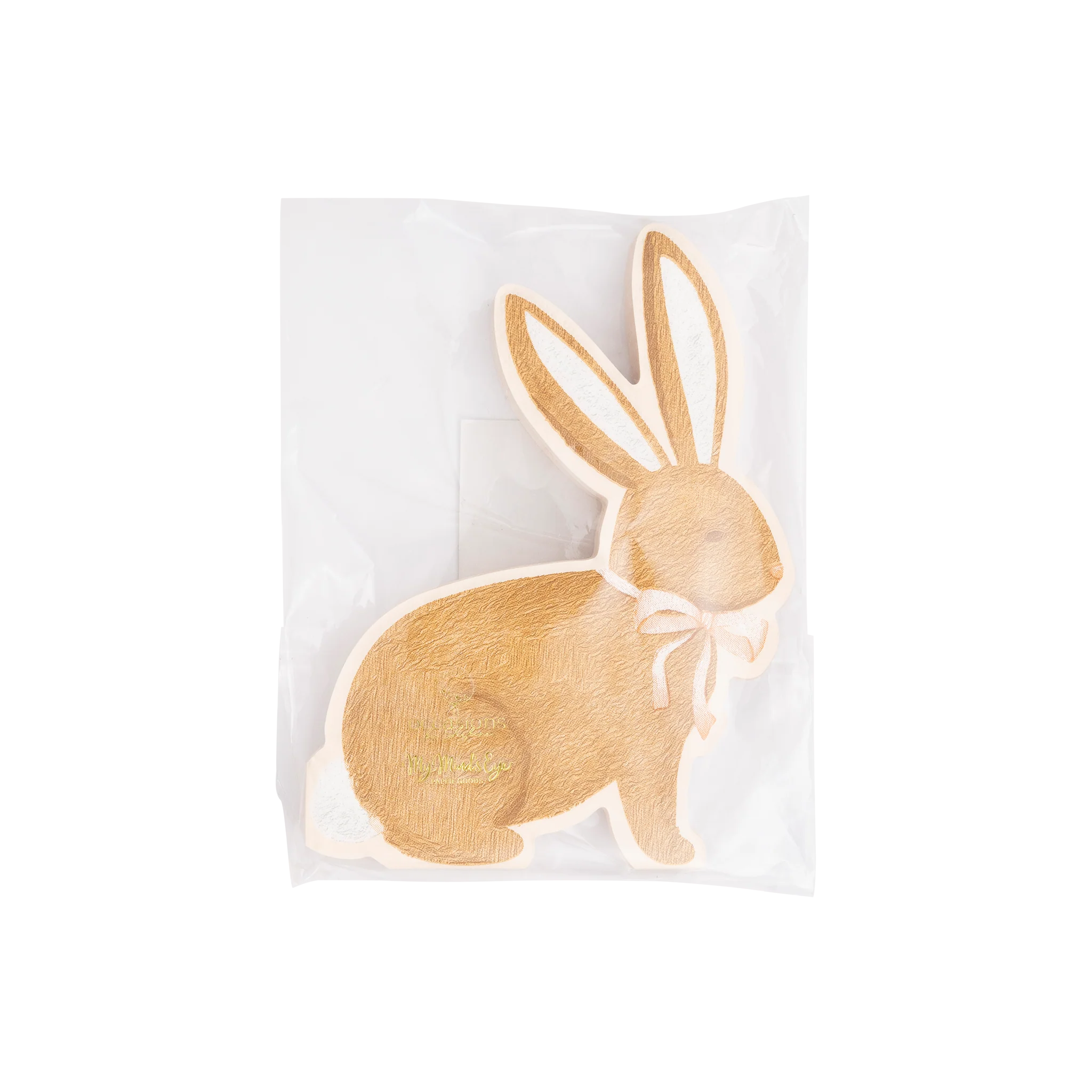Brown Rabbit Easter Napkin - Image 2