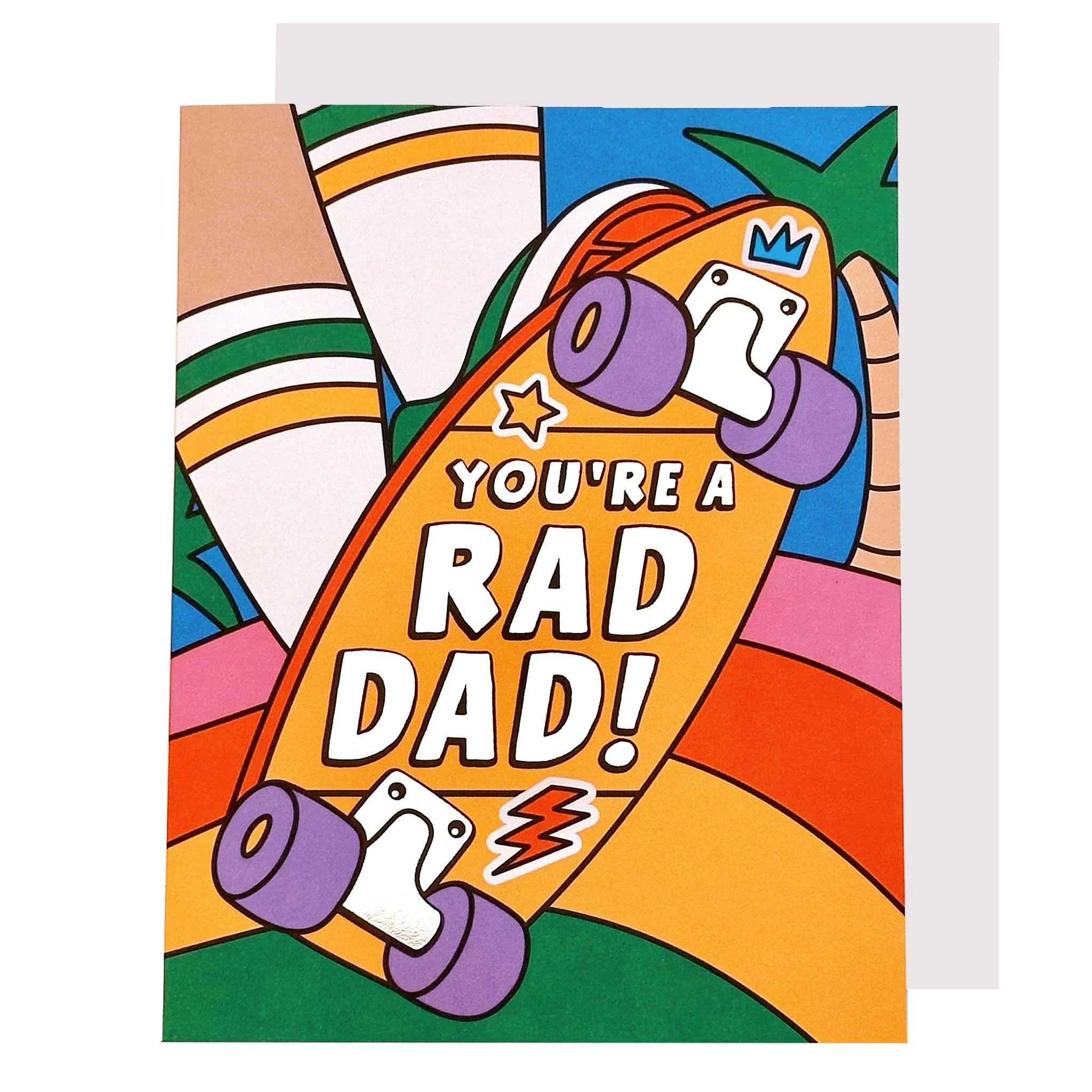 Rad Dad Skateboarder Father's Day Card