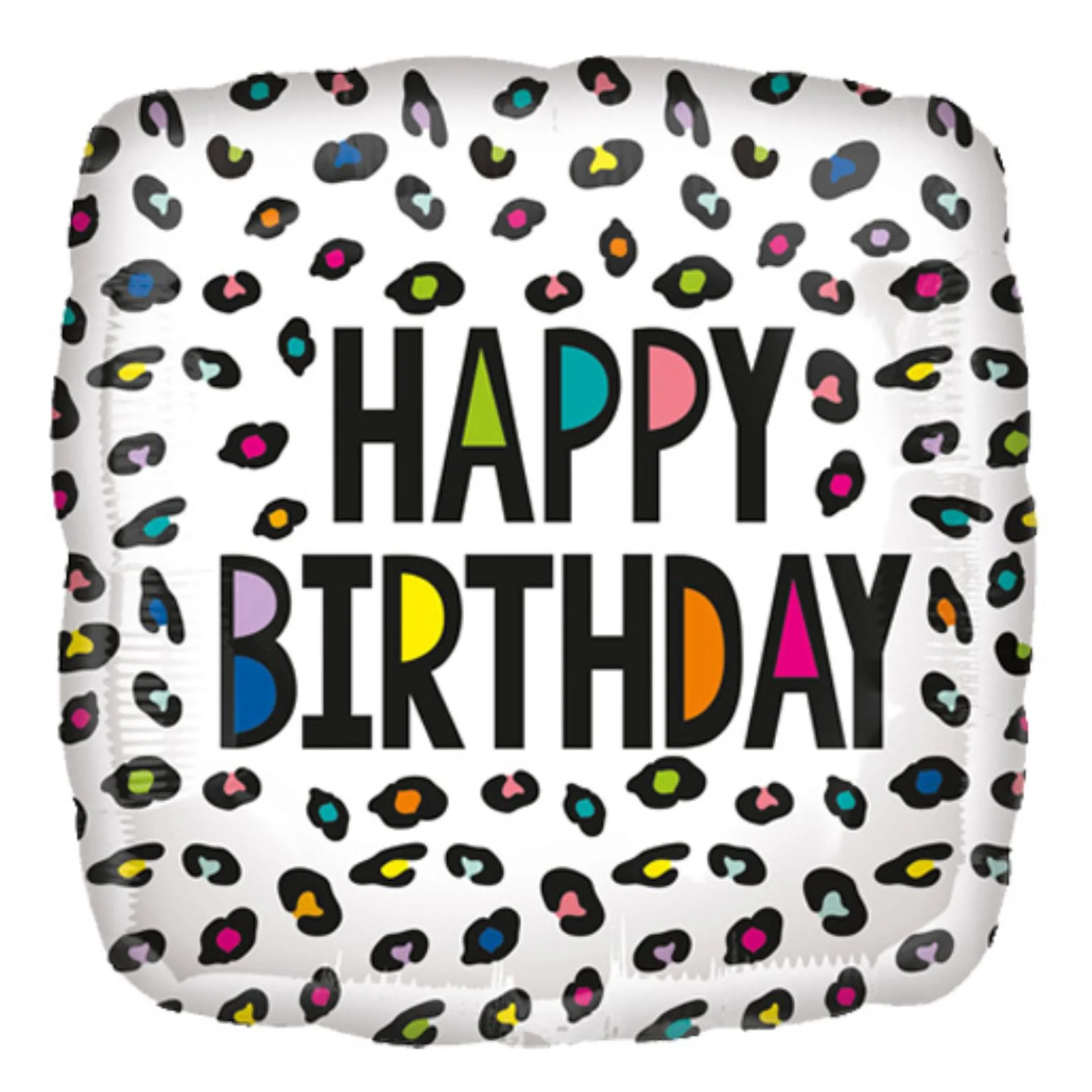 18" Rainbow Leopard Birthday Foil Balloon