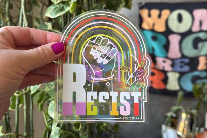 Rainbow Making Window Decal - RESIST