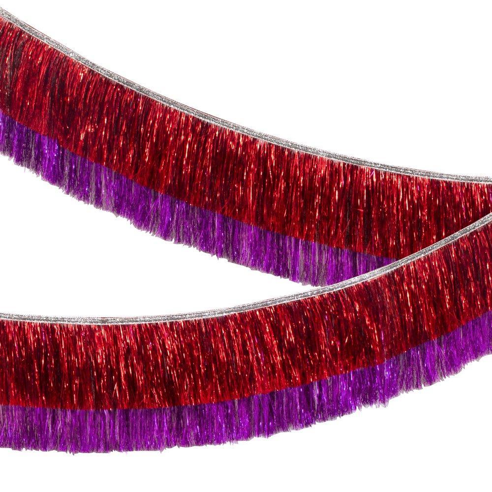 Meri Meri Red and Pink Tinsel Fringe Garland
