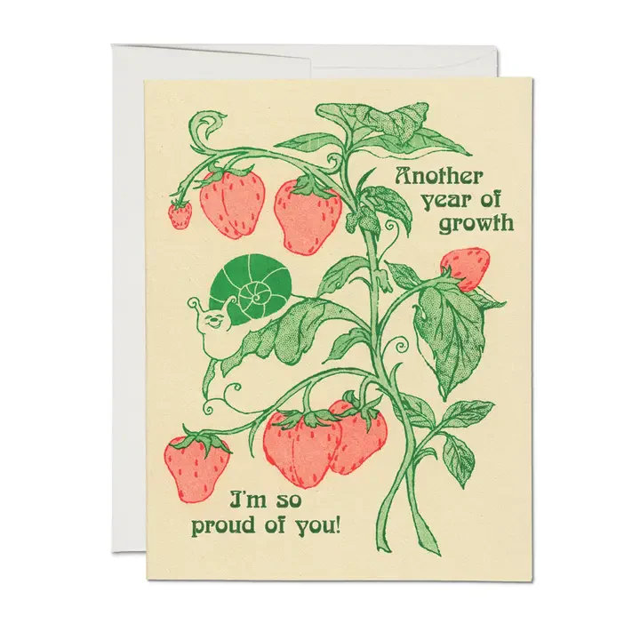 Birthday Card - Another Year of Growth
