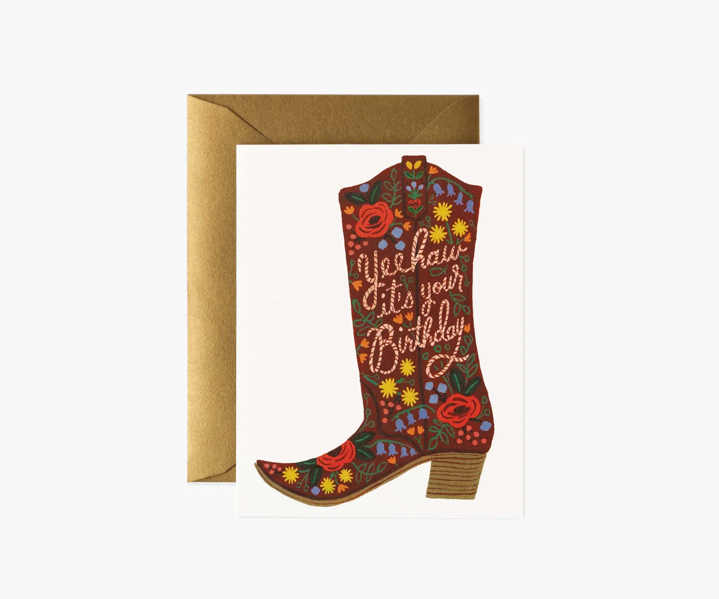 Rifle Paper Co. Birthday Card - Boot